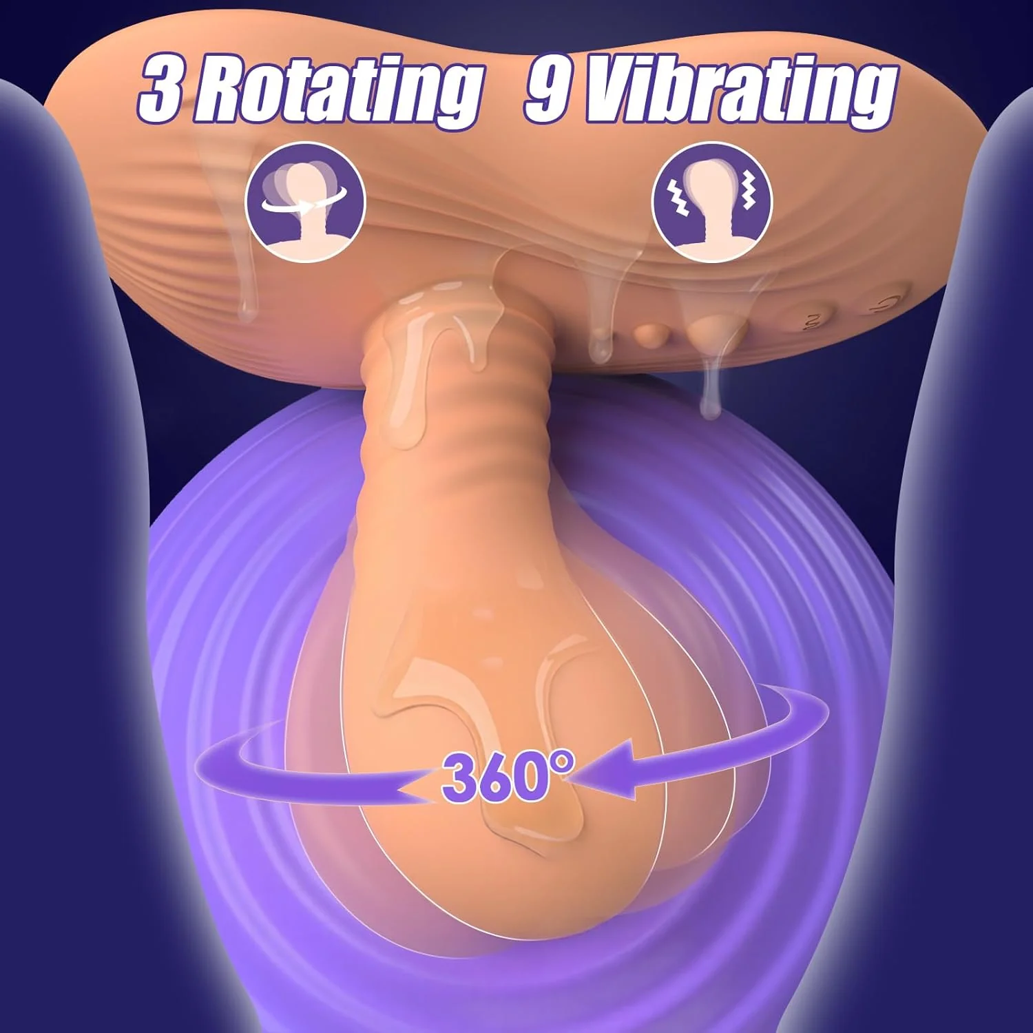 SpirionX Prostate Massager Rotating Ride-On Vibrator - Image 3