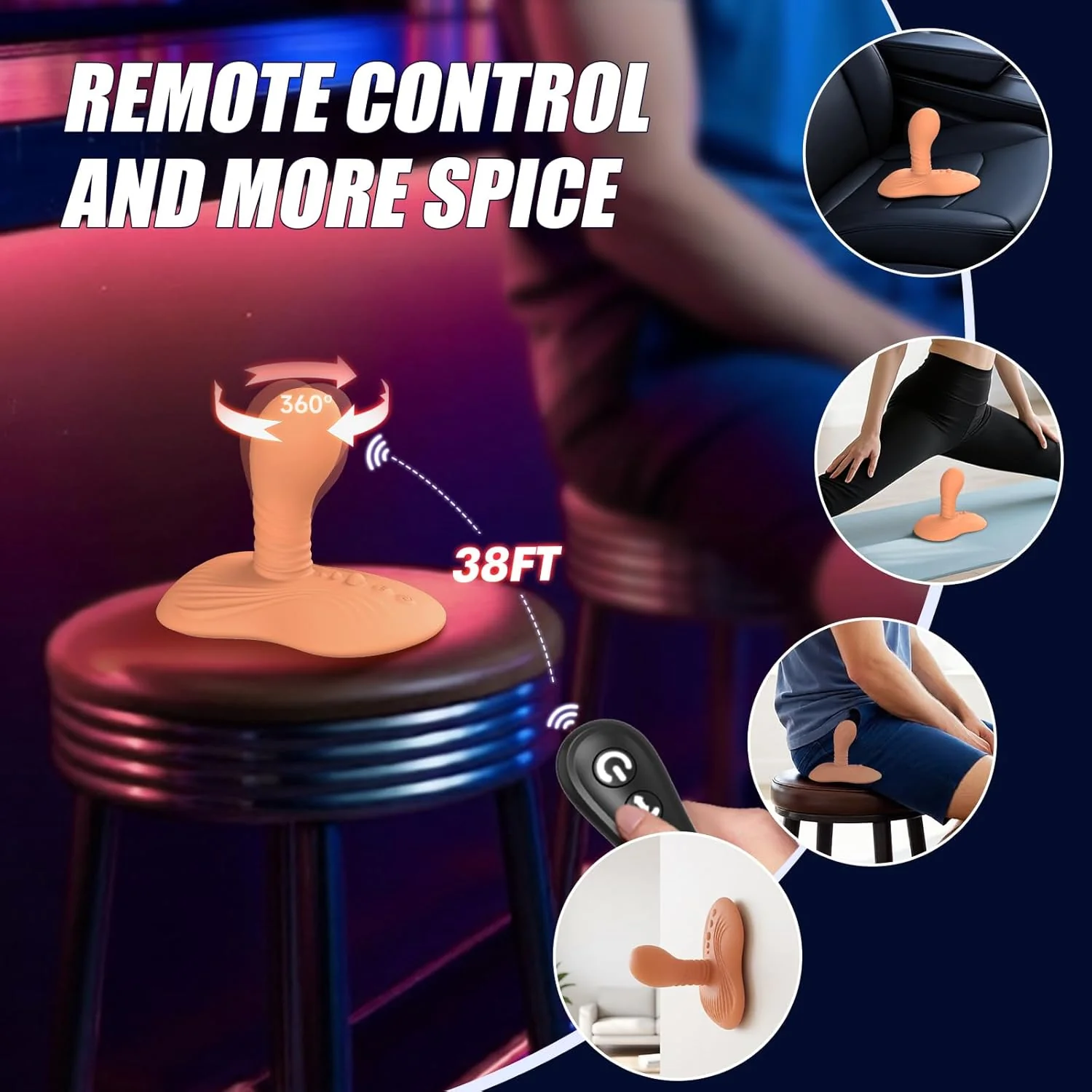 SpirionX Prostate Massager Rotating Ride-On Vibrator - Image 6