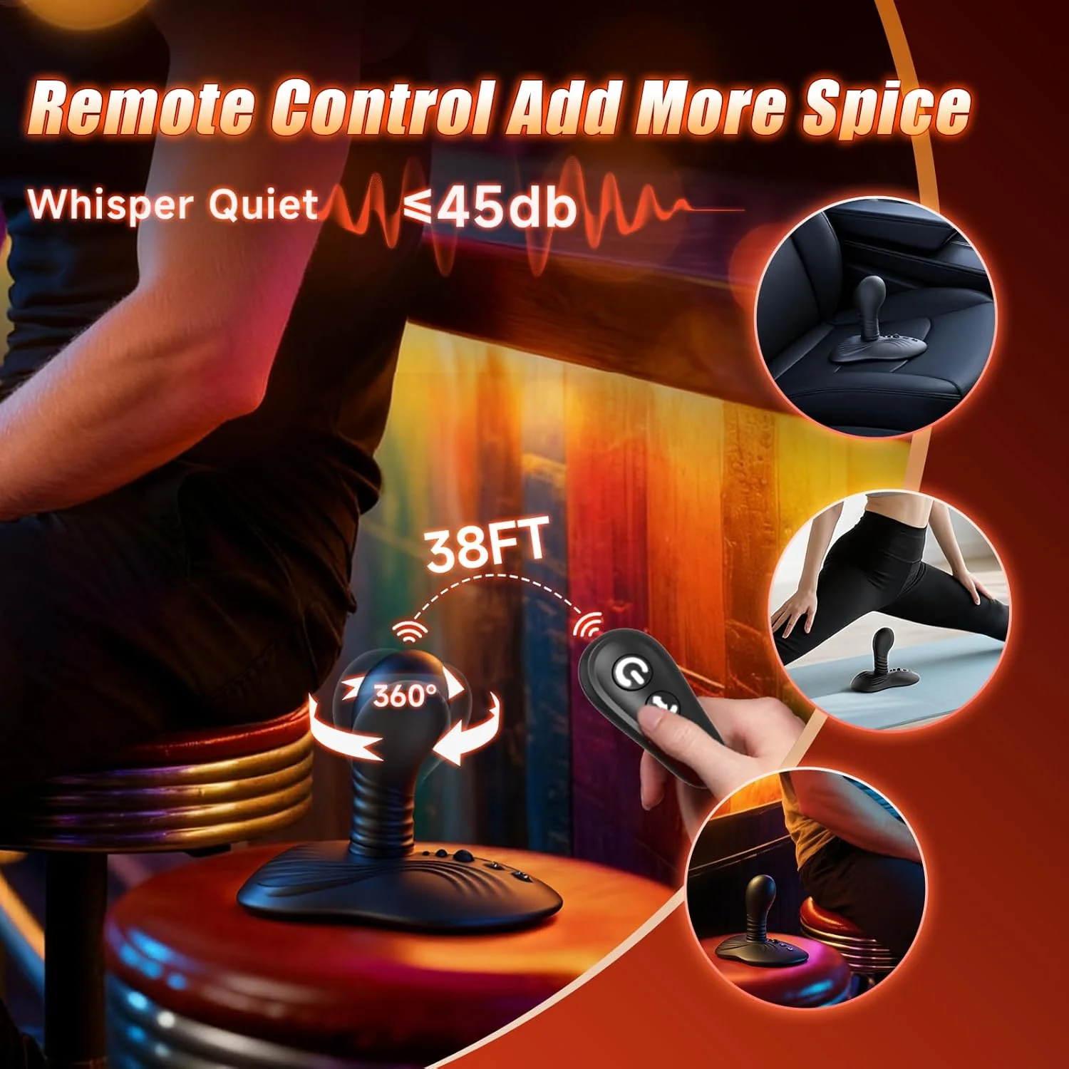 RotyX Prostate Massager Rotating Vibrator Ride Plug - Image 6