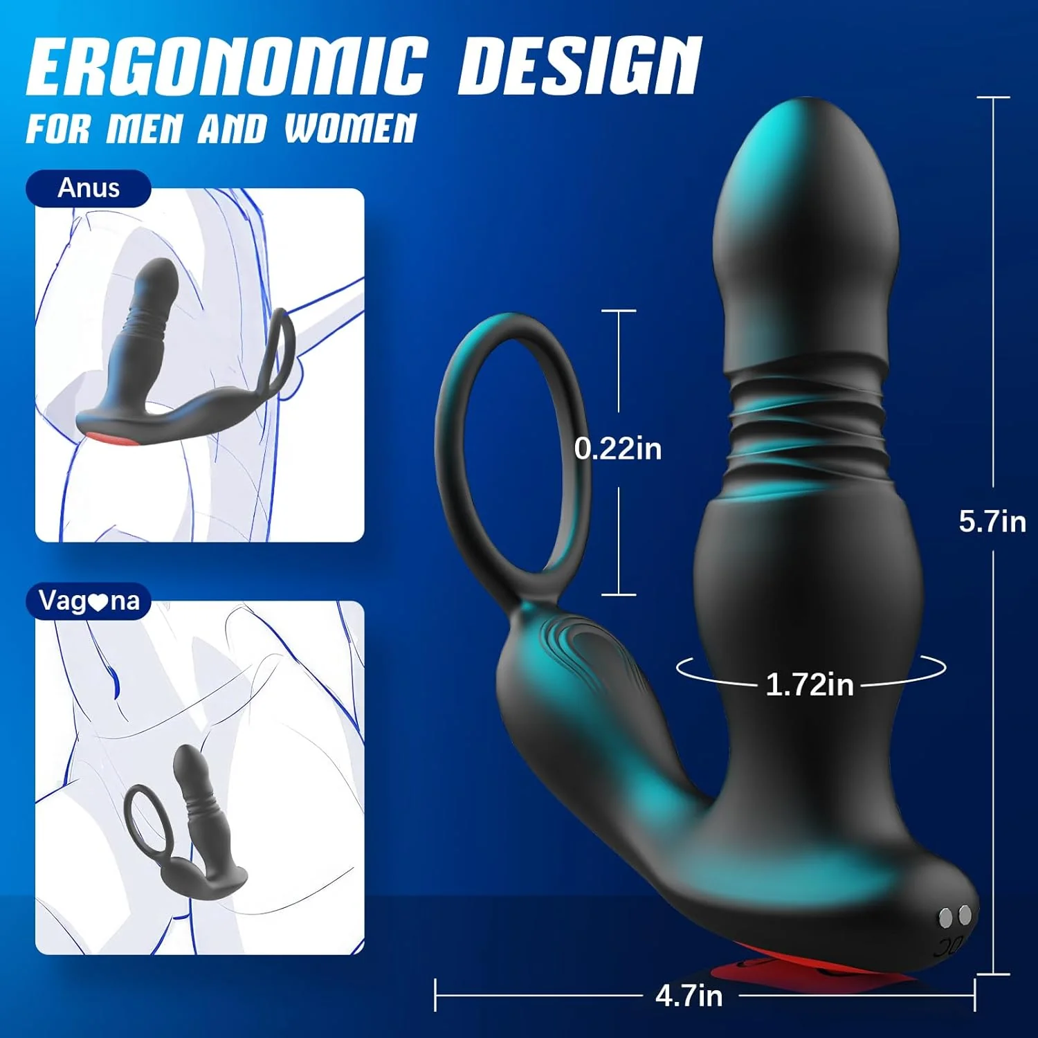 BoldSway Ergonomic Remote Control Prostate Massager - Image 3