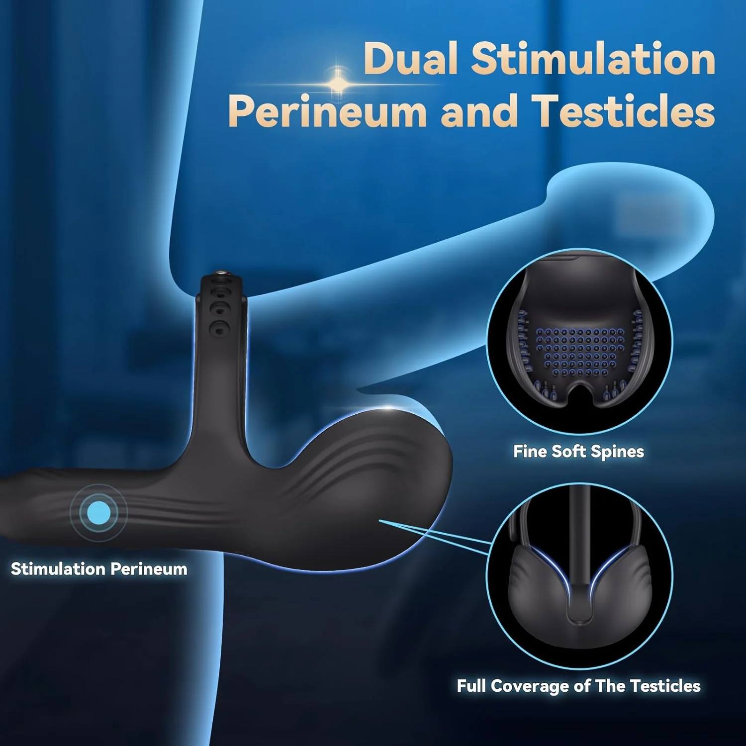 DominusCore Thrusting Prostate Massager Cock Ring 10 Modes - Image 5