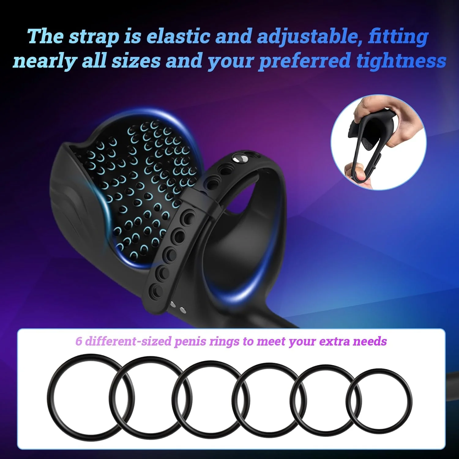 FlexCoreX Prostate Massager Cock Ring Remote Waterproof Kit - Image 4