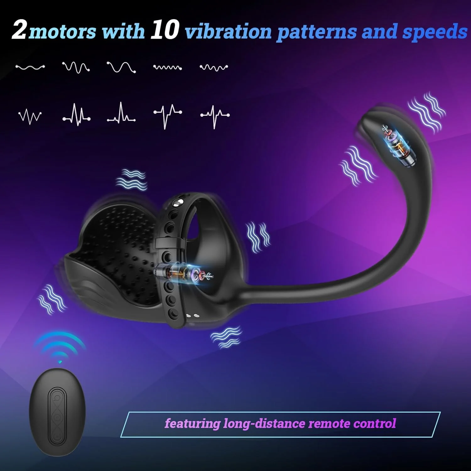 FlexCoreX Prostate Massager Cock Ring Remote Waterproof Kit - Image 6