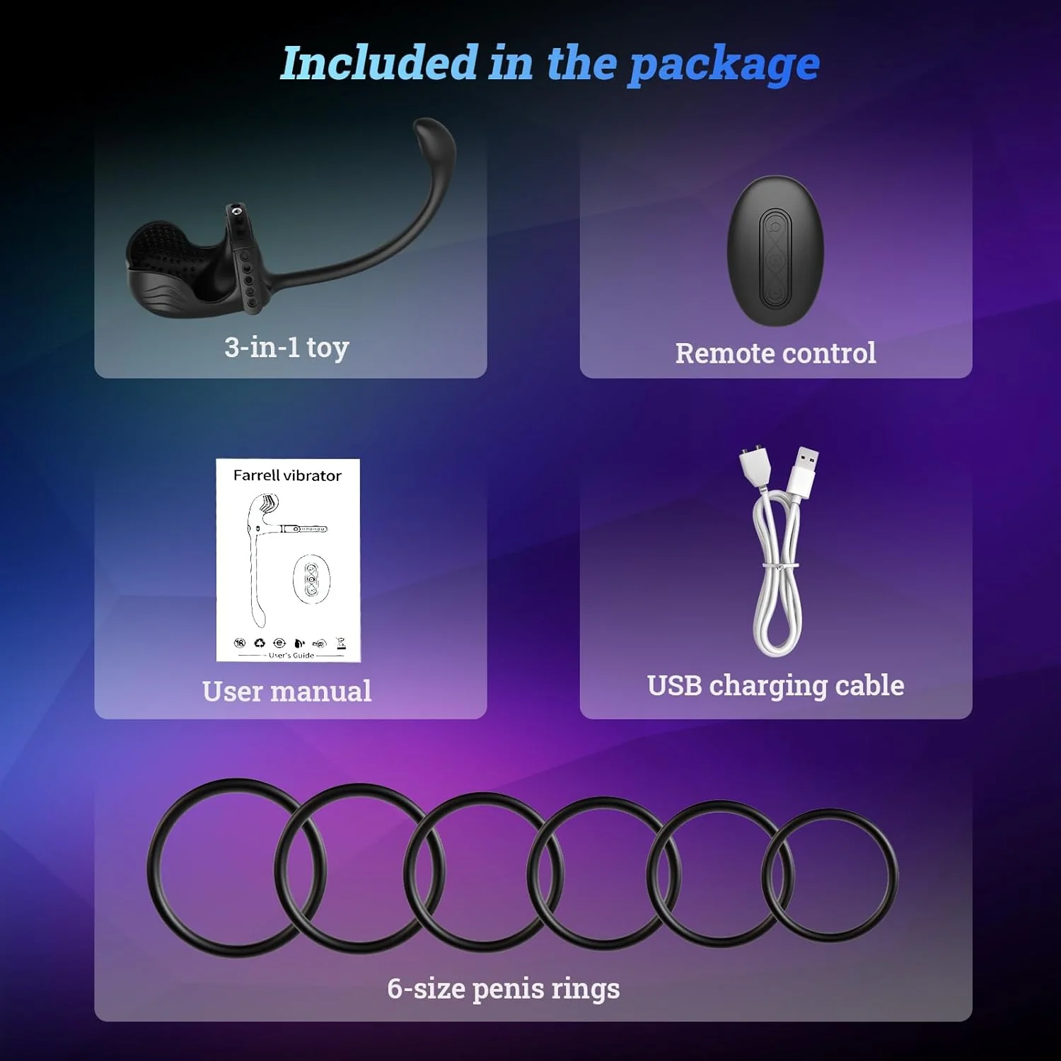 FlexCoreX Prostate Massager Cock Ring Remote Waterproof Kit - Image 7