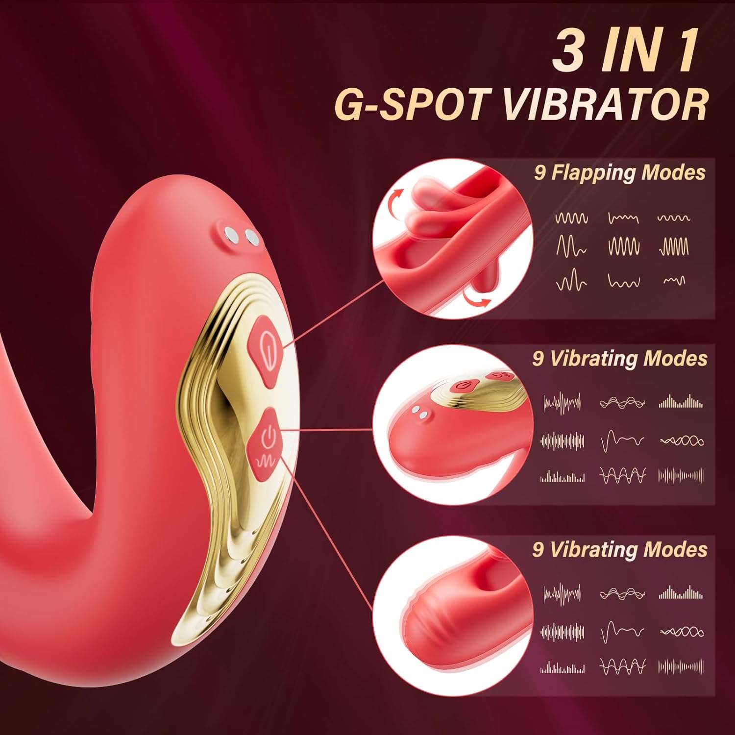 PulseFlutter G-Spot Clitoral Vibrator - Image 4
