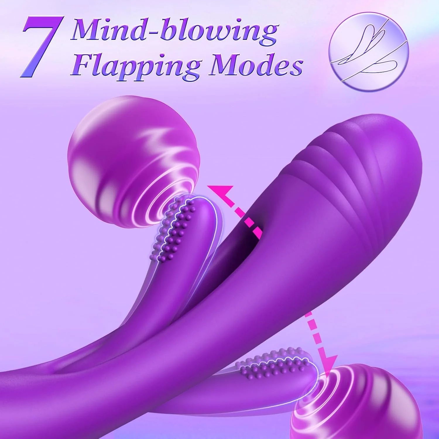 PulseSupreme 3-in-1 Rabbit Vibrator with Flapping Tongue & Dual Motors - Image 4