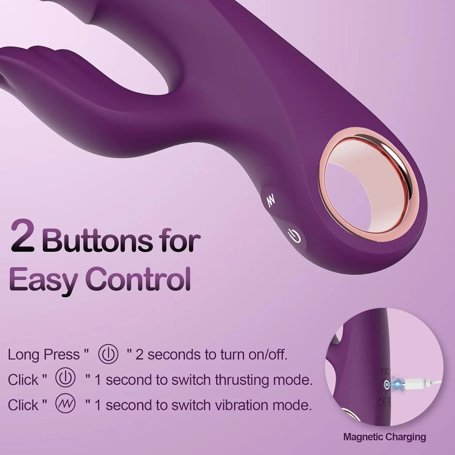 PureCrave G-Spot Thrusting Vibrator - Image 5