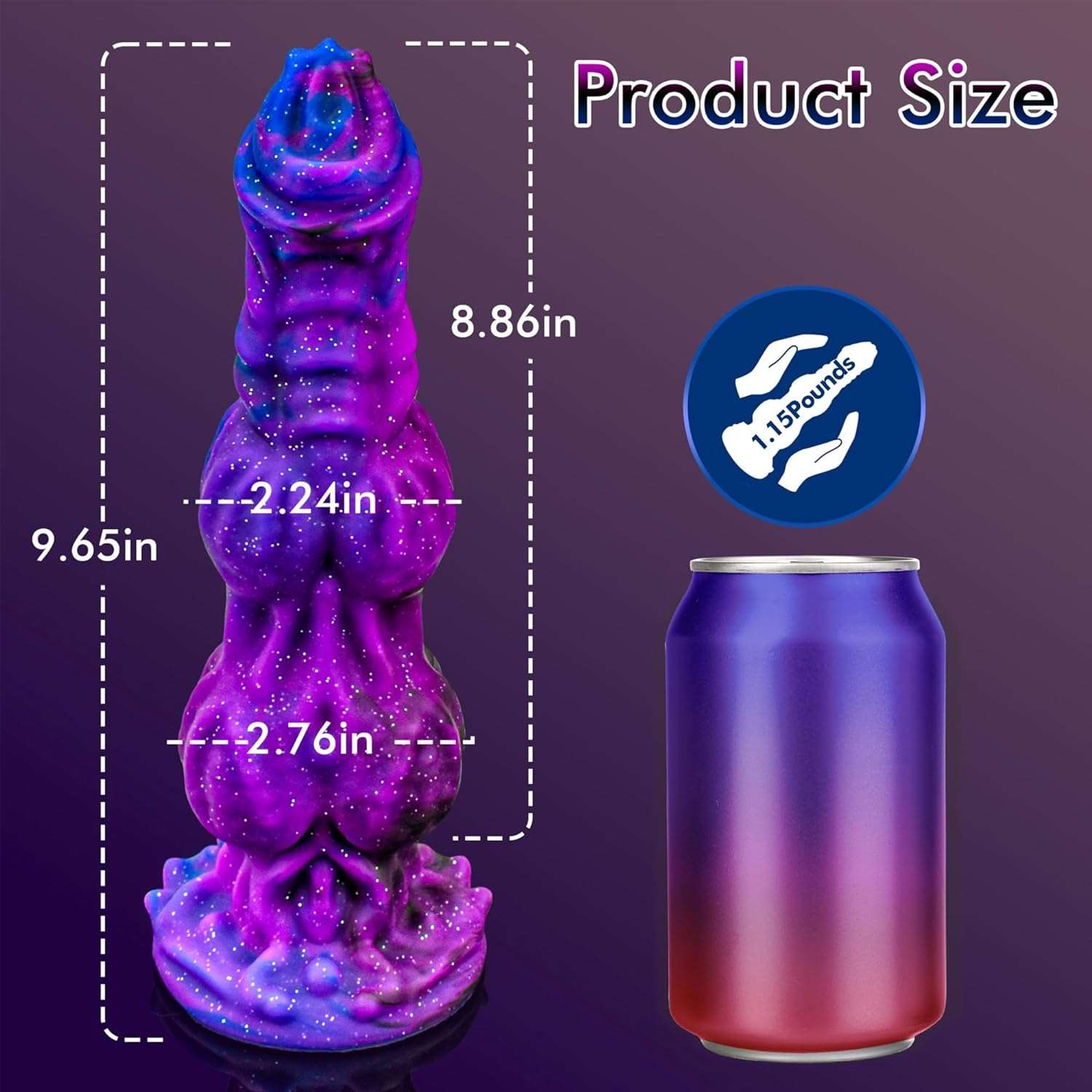 PureEden 9.6" Monster Fantasy Dildo - Image 4