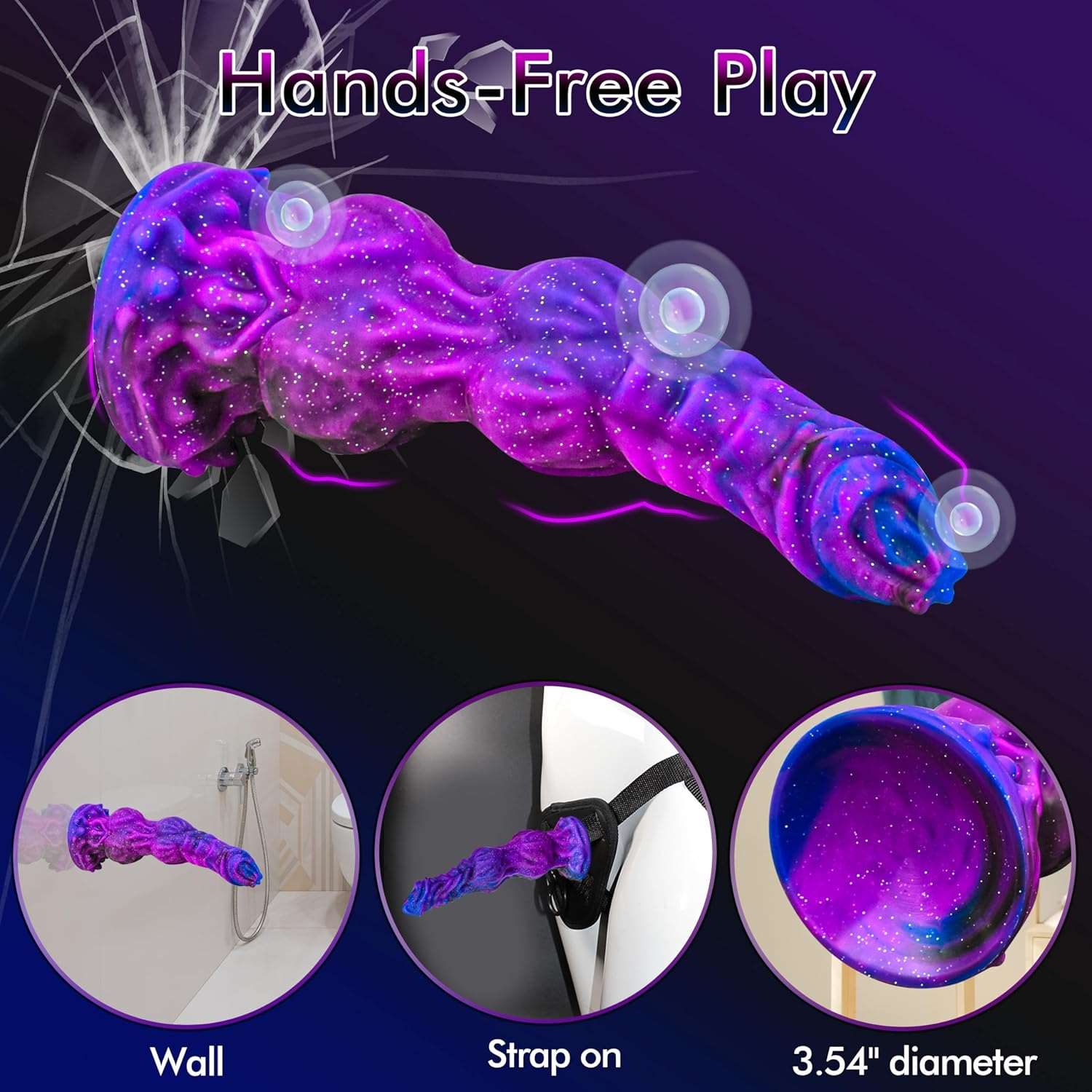 PureEden 9.6" Monster Fantasy Dildo - Image 6