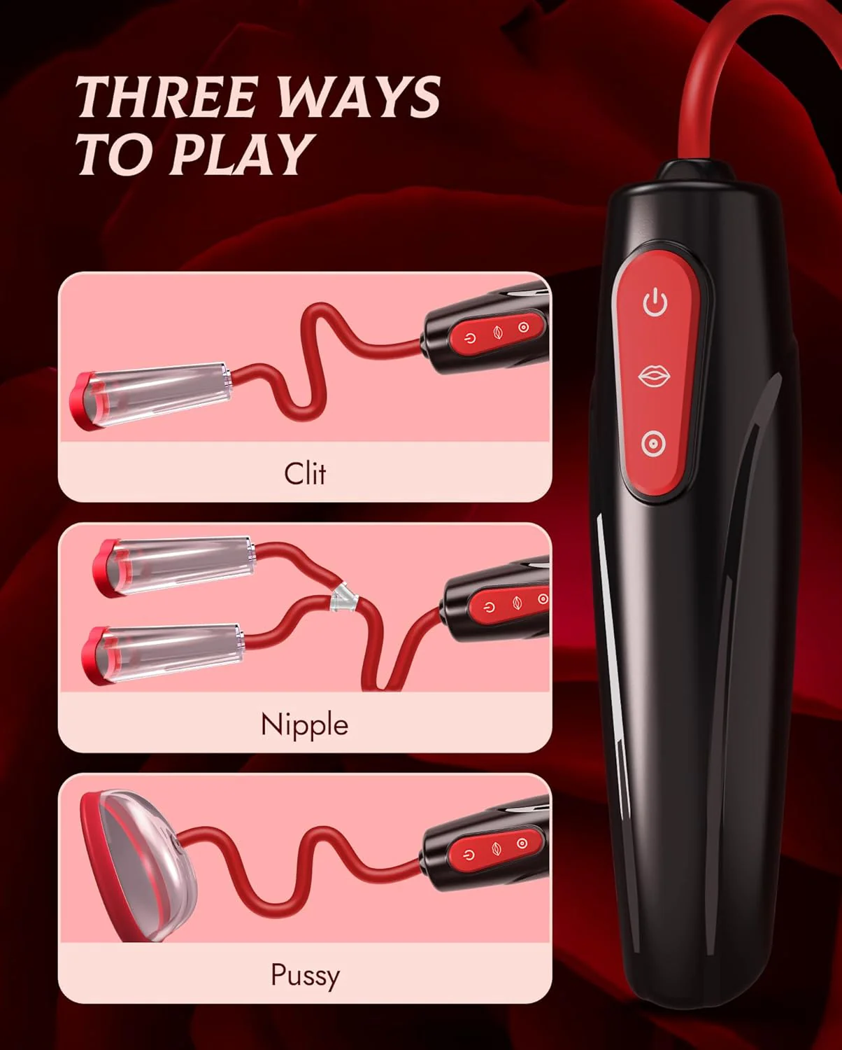 PulseBloom Electric Pussy Pump 3 Levels 7 Modes - Image 2