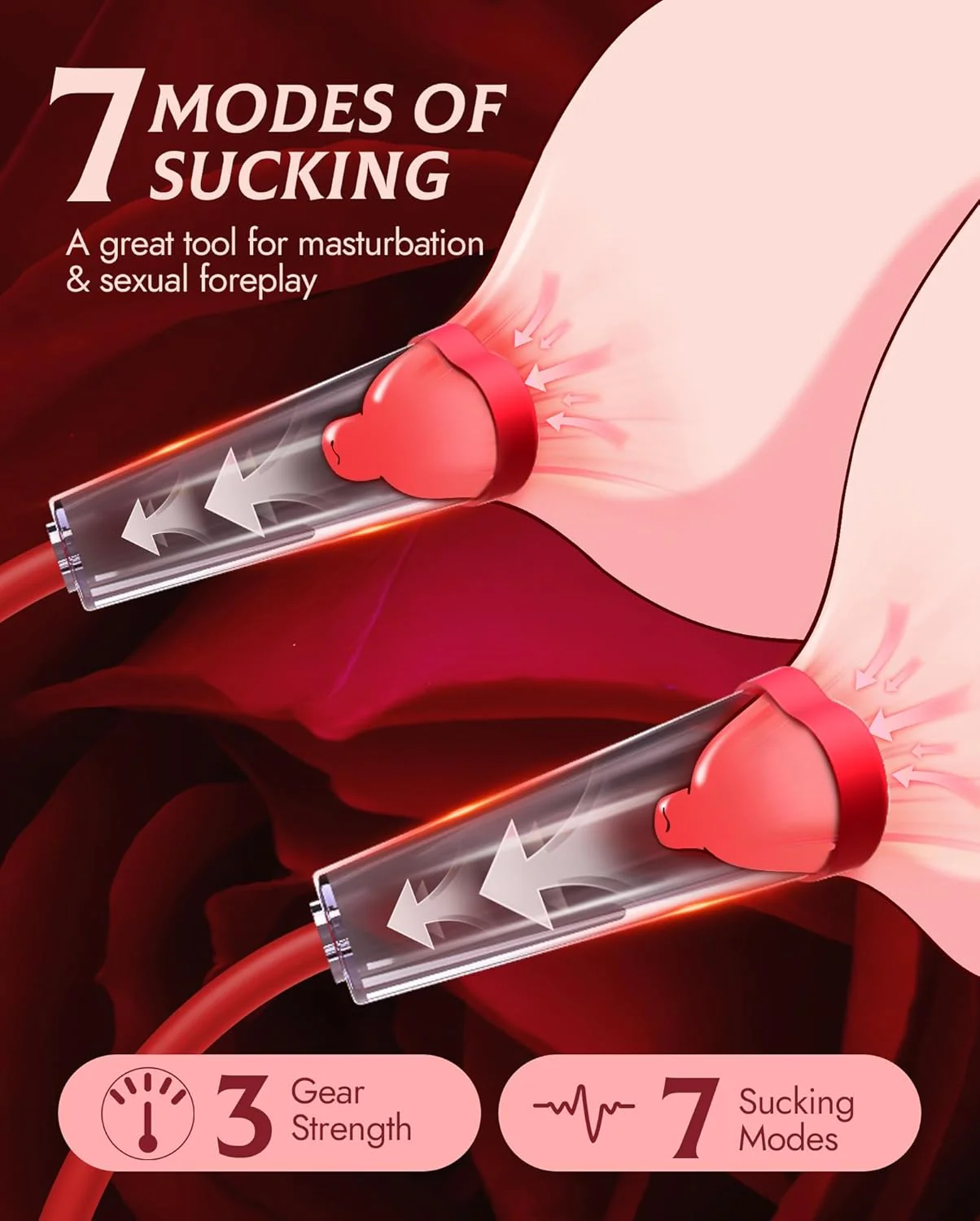 PulseBloom Electric Pussy Pump 3 Levels 7 Modes - Image 3