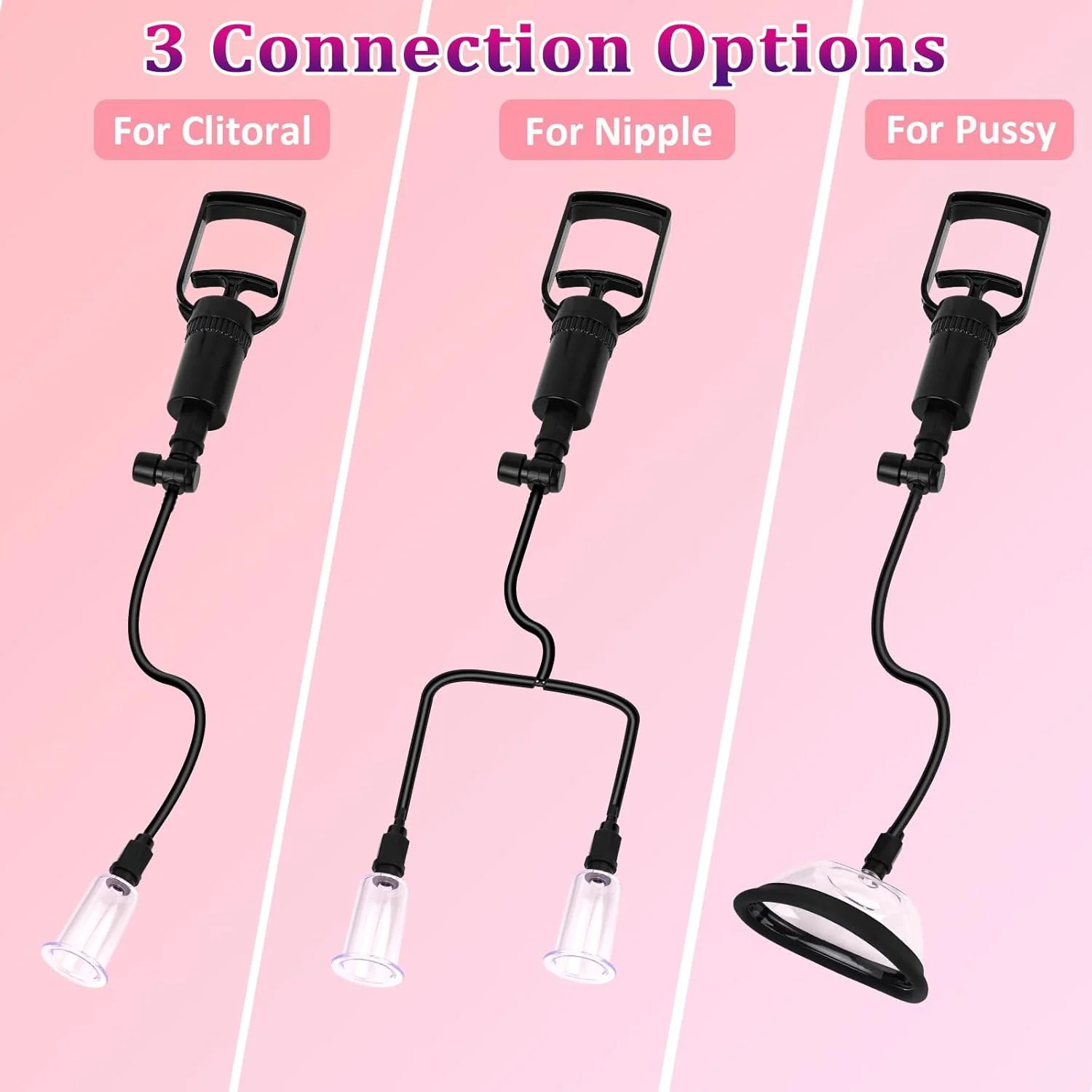 SuctionBloom Pussy Pump & Nipple Suction Kit 4 Cups - Image 4