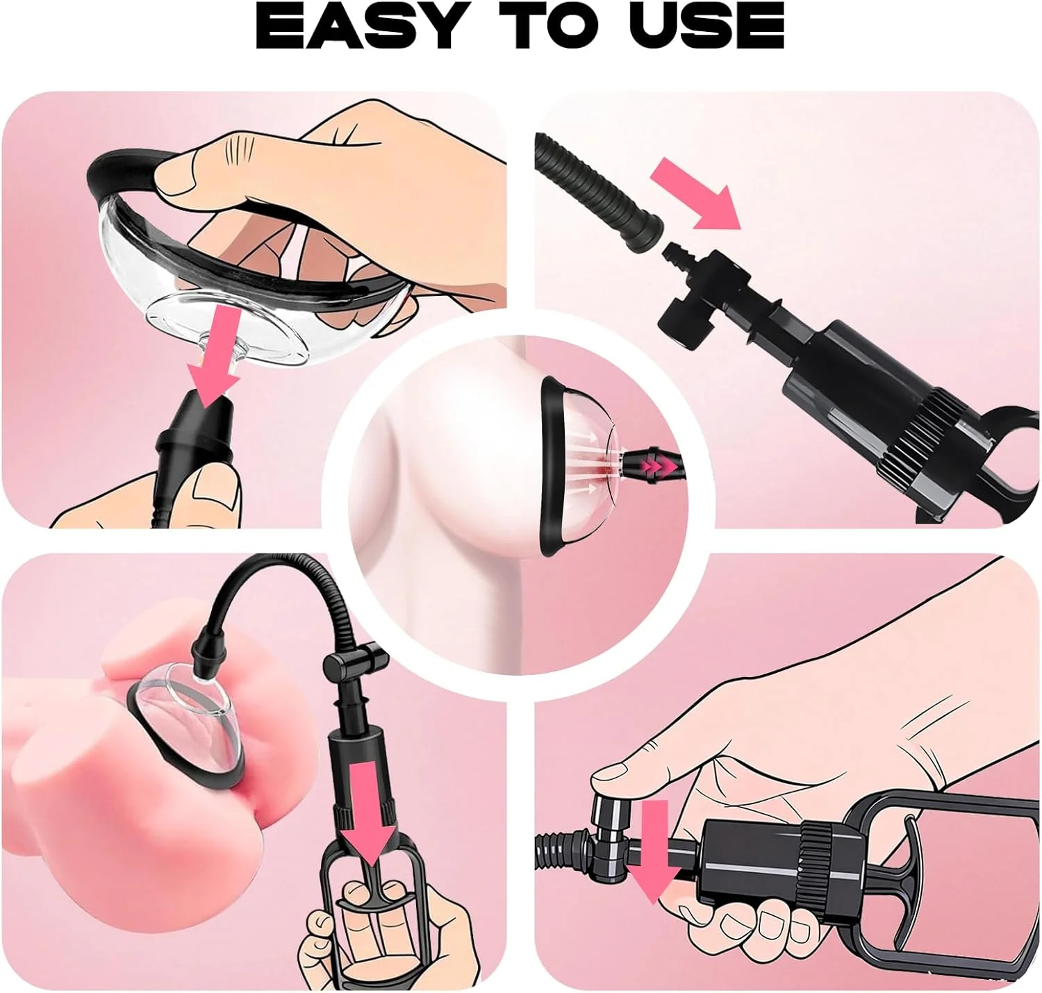 LunexaX Manual Pussy Pump 2 Cups Kit - Image 4