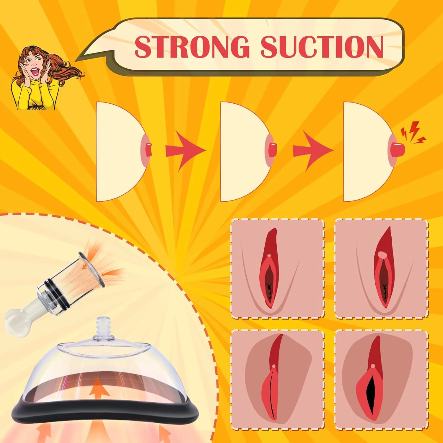 AeroBloom Manual Pussy Pump & Nipple Suckers - Image 3