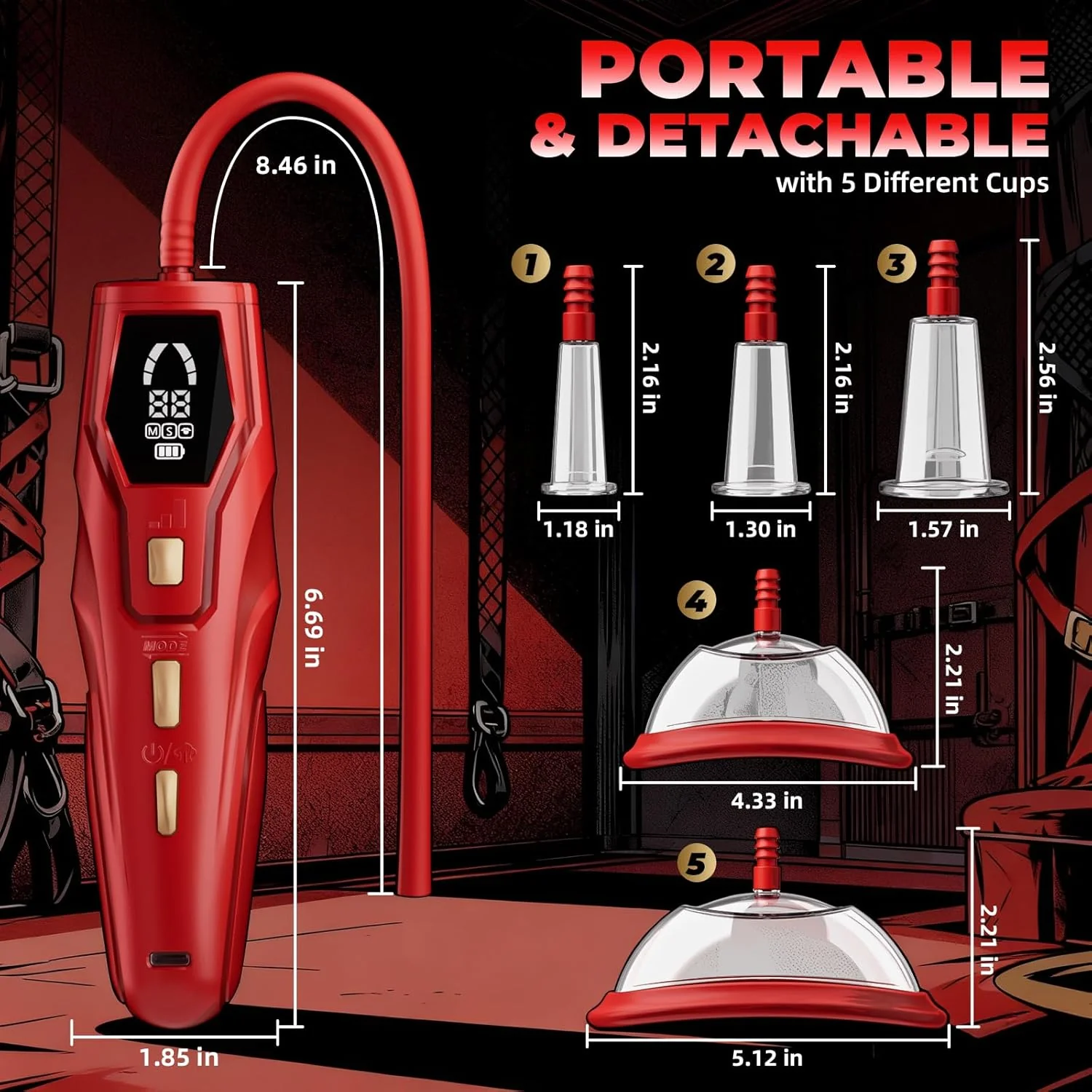 NoctyraX Electric Pussy Pump Digital 5 Cups - Image 7