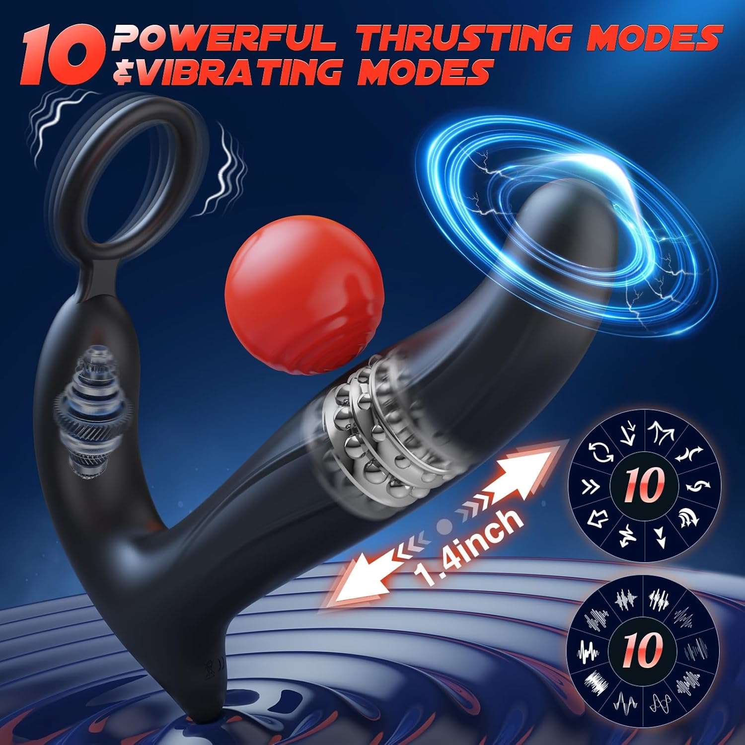 SwiftVibe Remote Control Prostate Massager Ring - Image 2