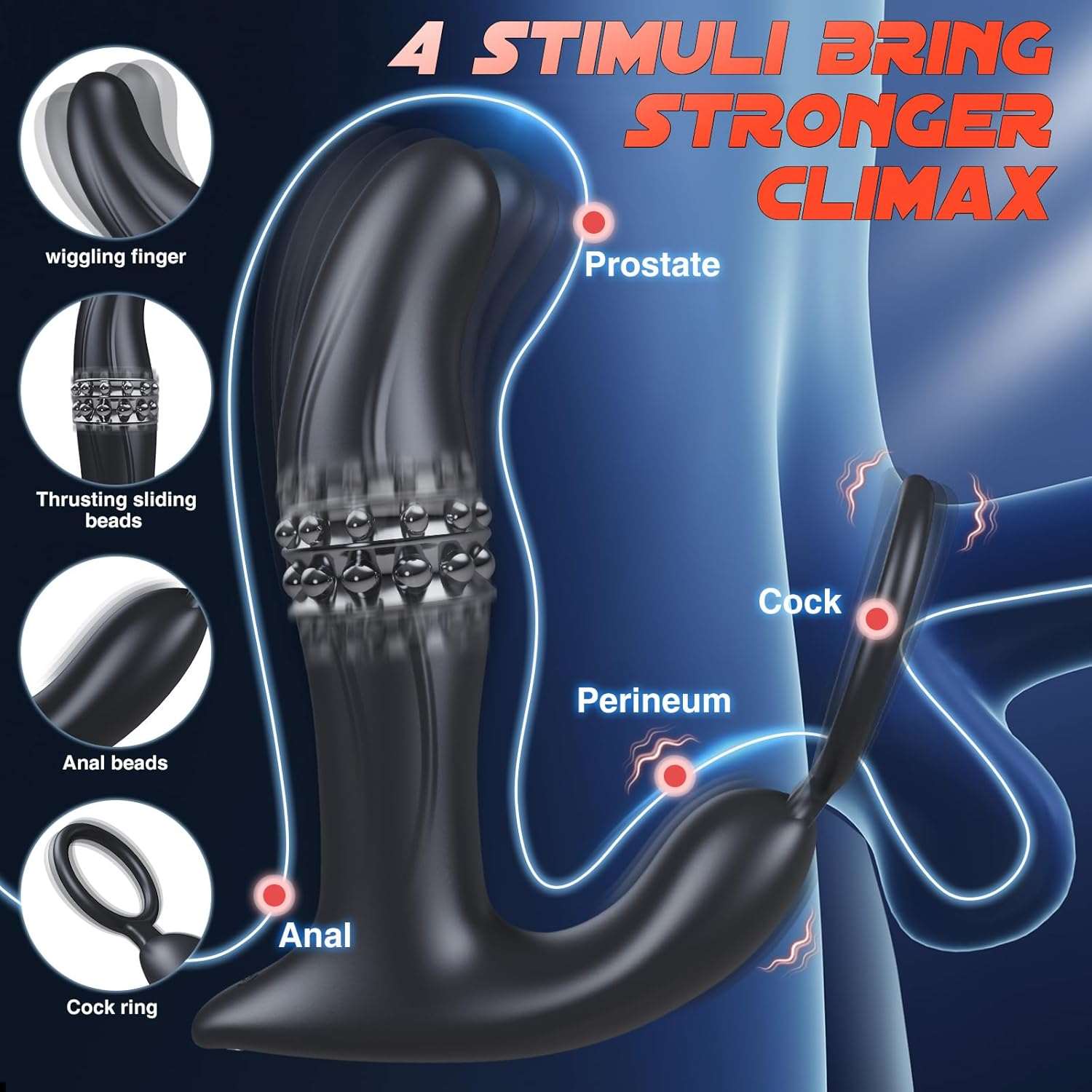 SwiftVibe Remote Control Prostate Massager Ring - Image 4