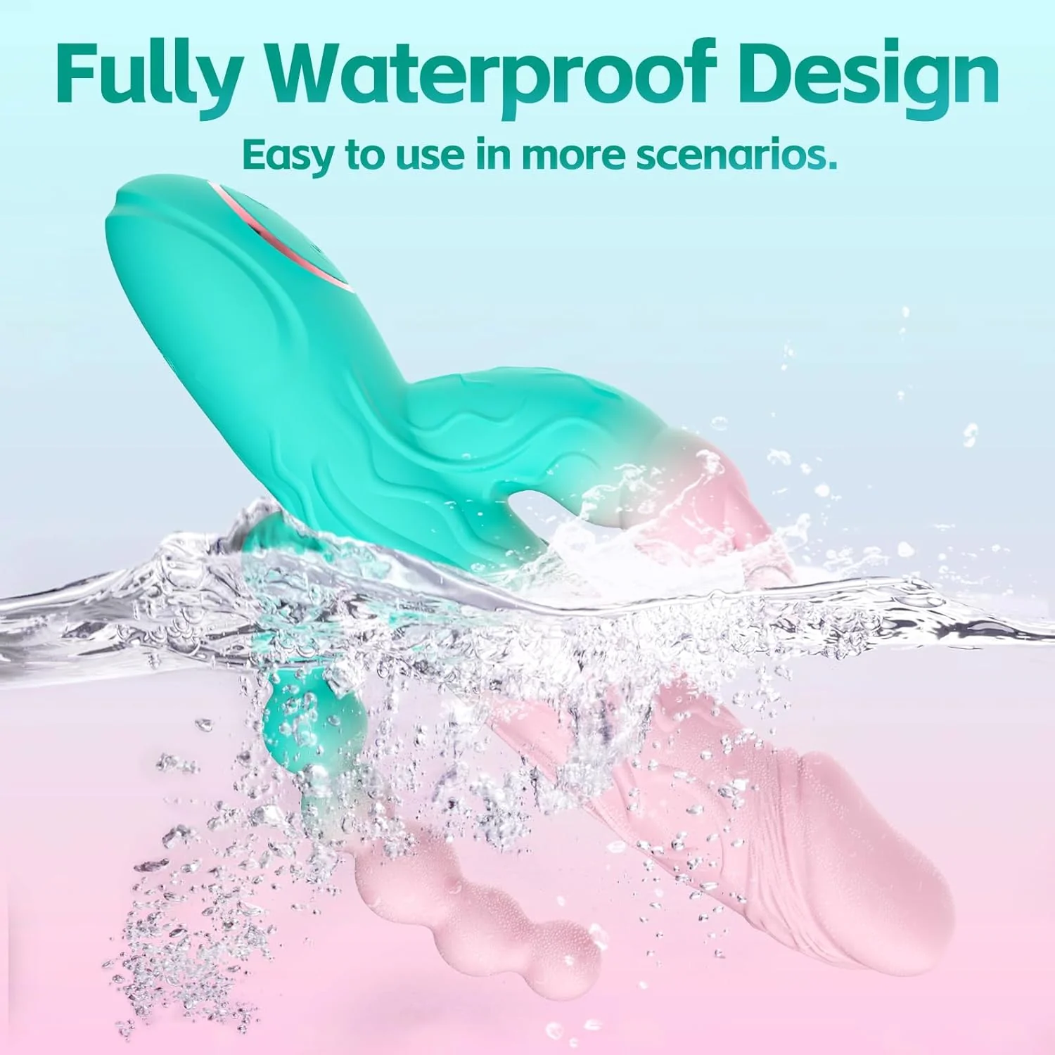 TriBloom 3-in-1 Rabbit Vibrator 20 Modes Beads Waterproof - Image 4