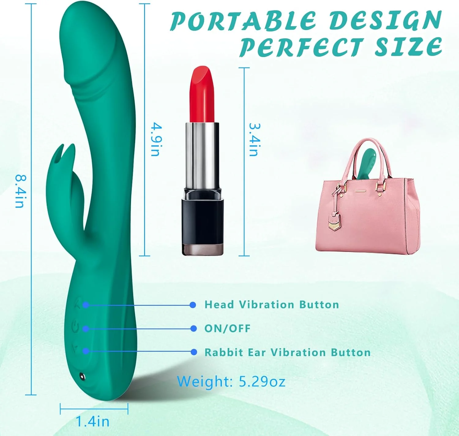 NoirWave Rabbit Vibrator 49 Modes Dual Motor Waterproof - Image 4