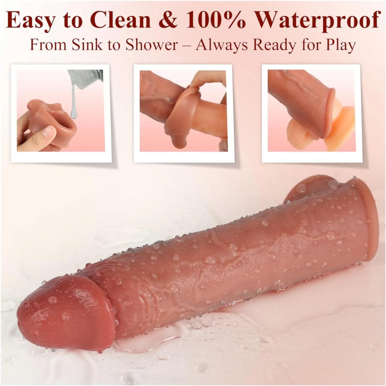 FleshCore Realistic Penis Sleeve 8.3” Silicone Extender - Image 7