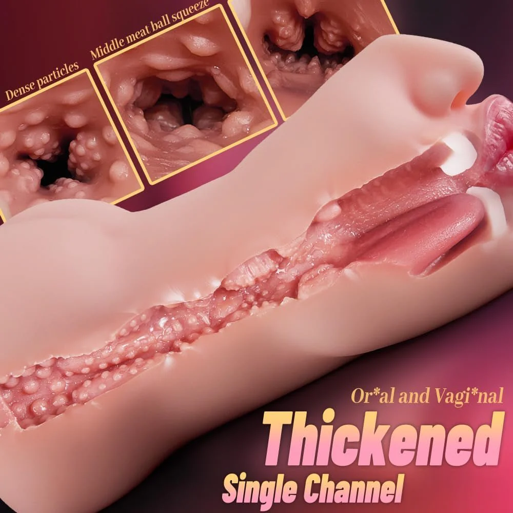 DualLuxe 2-in-1 Realistic Pocket Pussy Oral & Vagina Stroker - Image 3