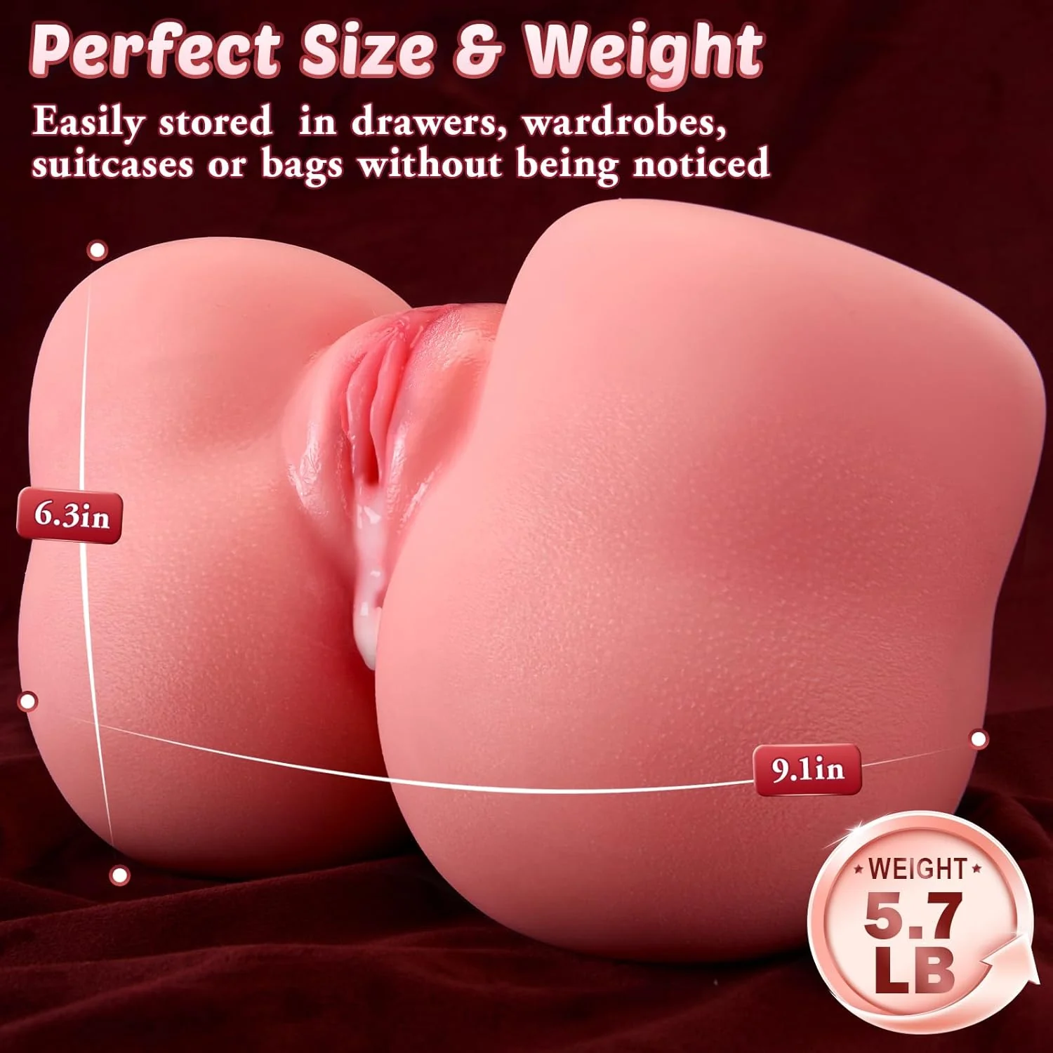 GripCoreX Dual Channel Sex Doll Stroker with Support Ring - Image 3