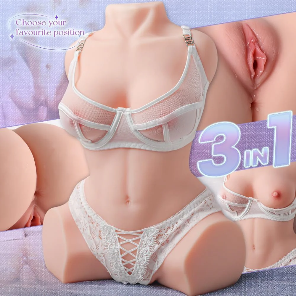 FlexCoreVI Dual Channel Torso Sex Doll Soft TPE Real Feel - Image 5