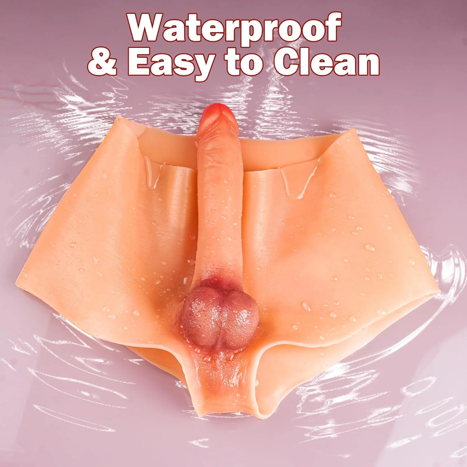 FlexSkin Strapless Silicone Dildo Panties 7 Inch - Image 6