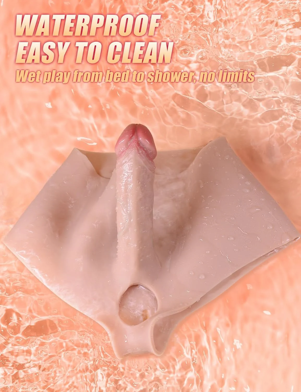 SkinFit 7 Inch Strapless Dildo Panties Silicone - Image 5