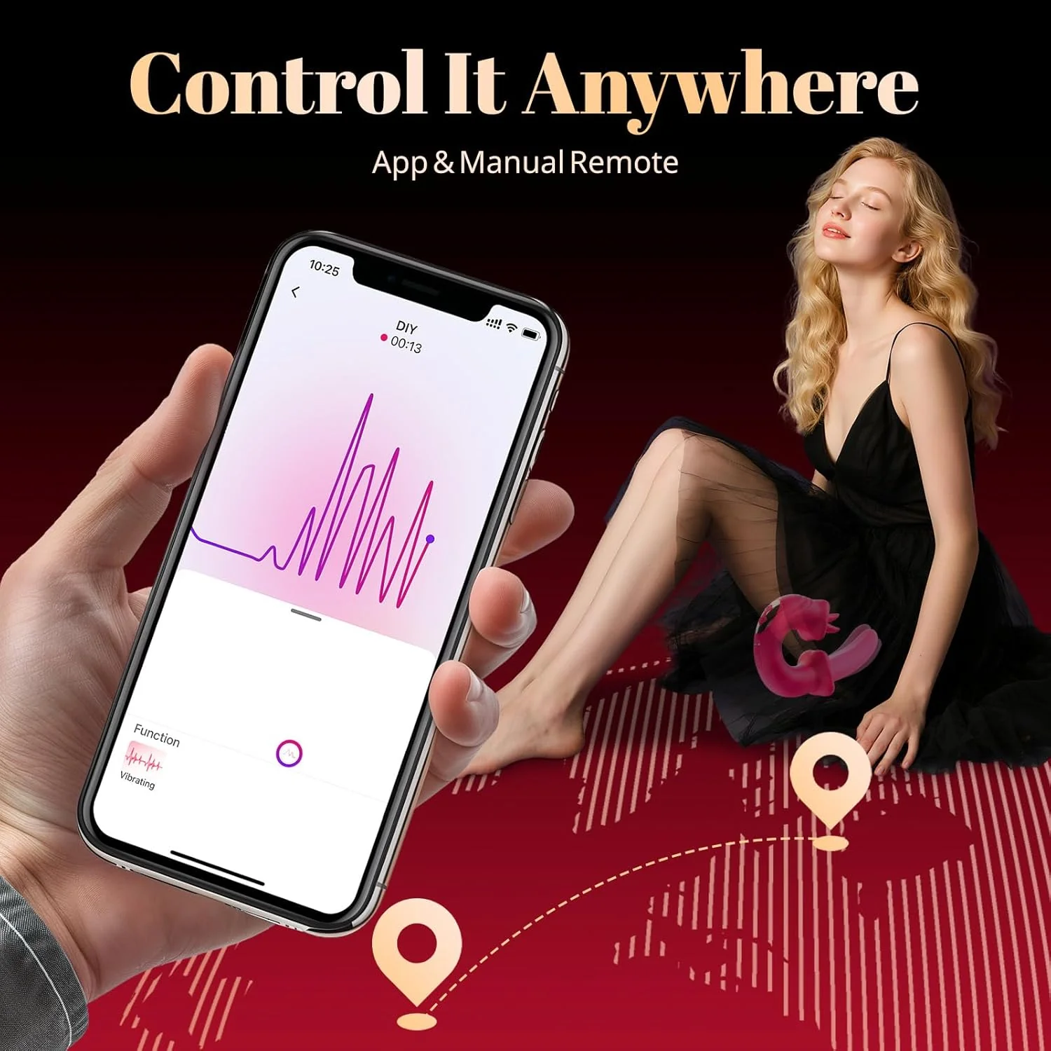 LunexaSync App Tongue Vibrator 20 Modes G-Spot Clit Toy - Image 8