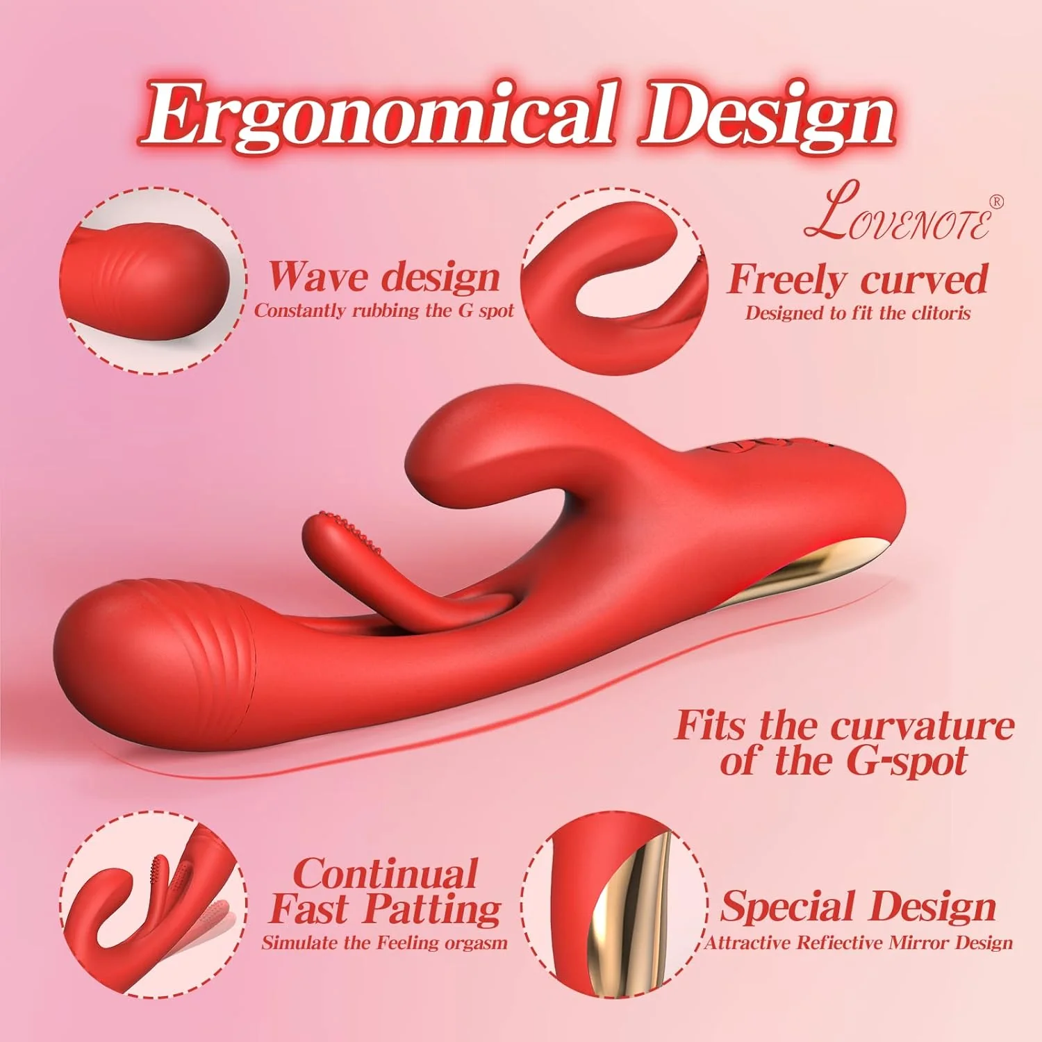 FlexiPulseX 3-in-1 Rabbit Vibrator 7 Flapping Modes Waterproof - Image 4