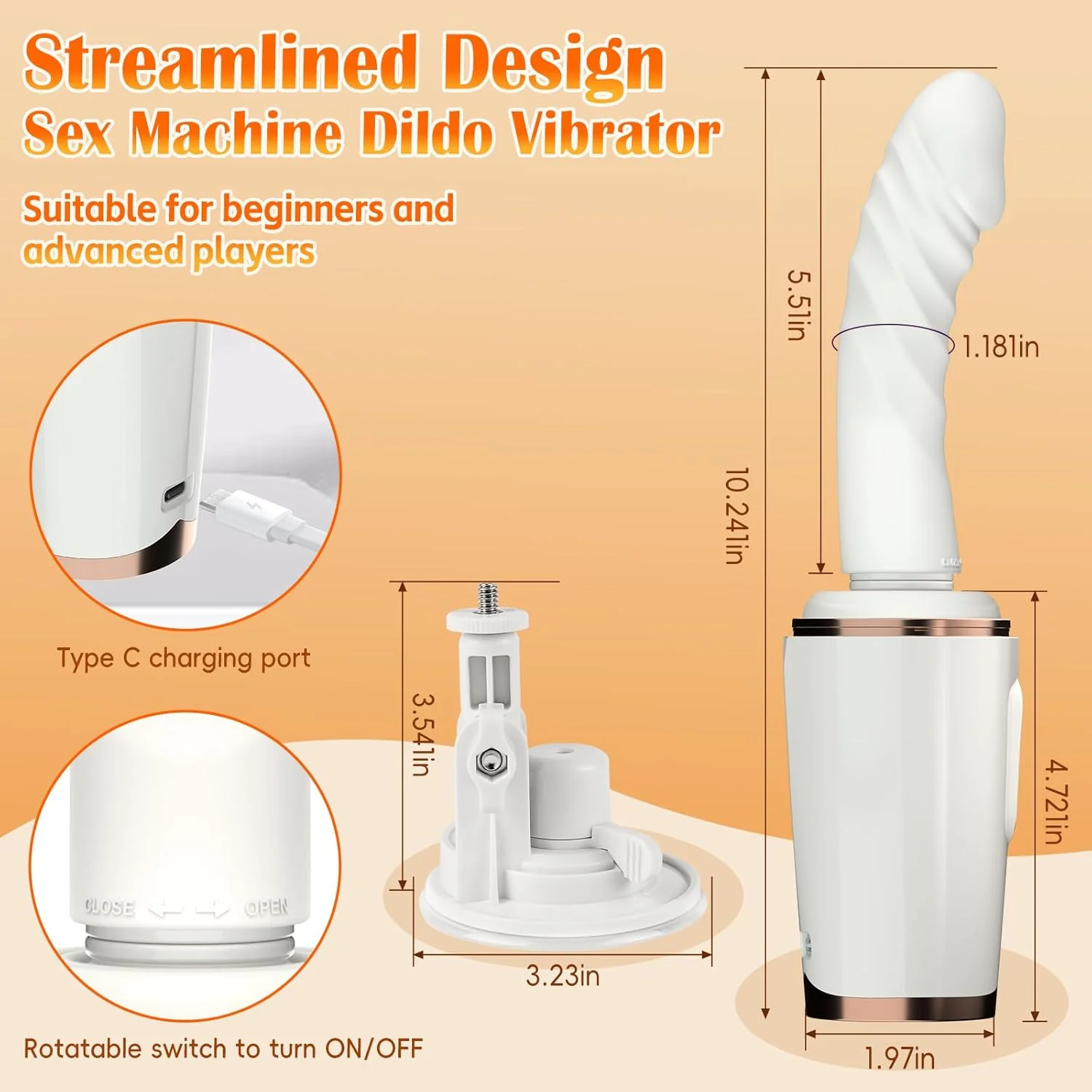 RefinedRush Thrusting Dildo Sex Machine - Image 6