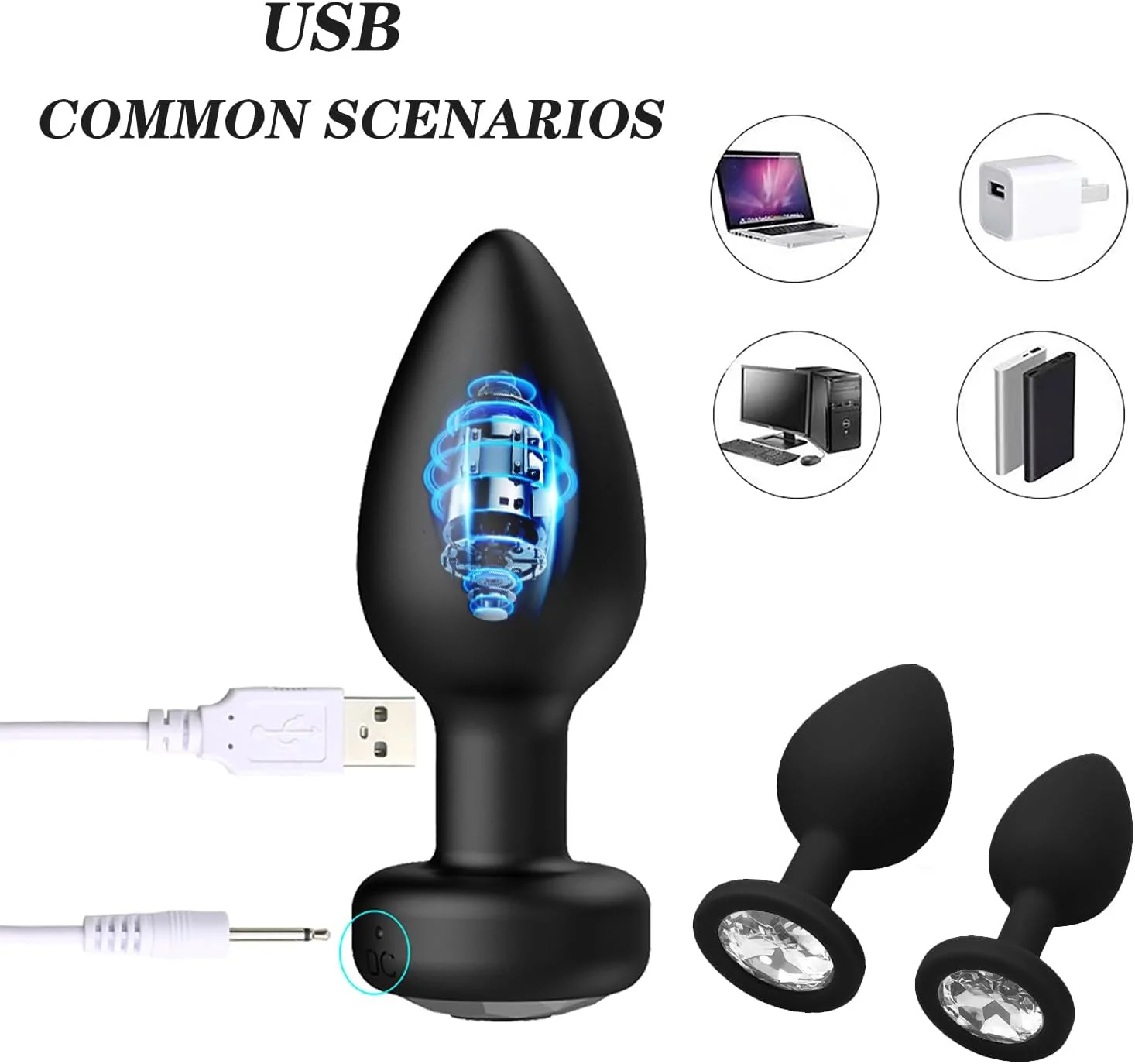 PulseReach Anal Plug Prostate Massager Training Set - Image 3