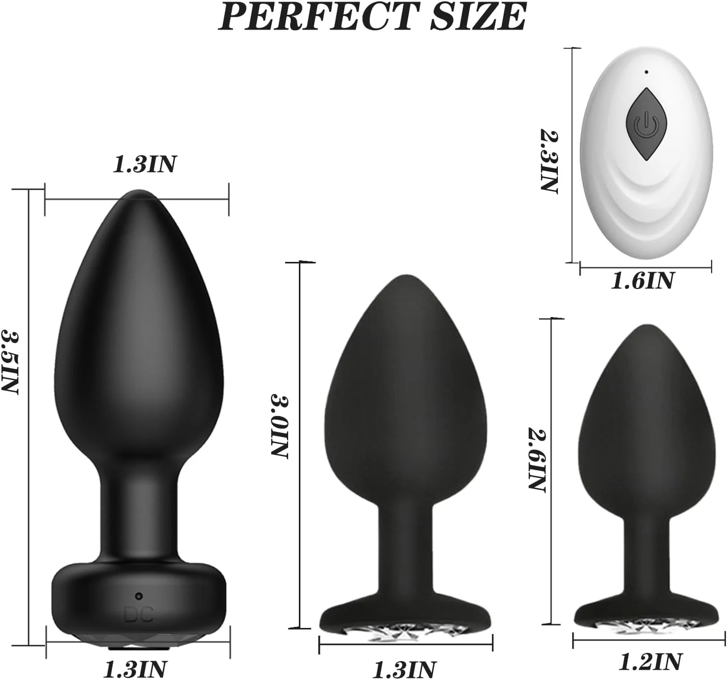 PulseReach Anal Plug Prostate Massager Training Set - Image 4