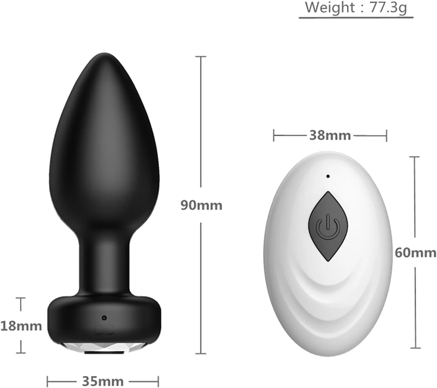 MidnightWhisper Remote Prostate Anal Plug - Image 3