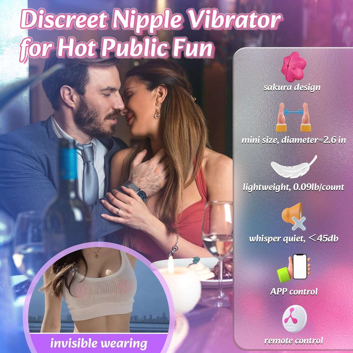 Wireless Remote-Controlled Vibrating Nipple Clamps - Image 3