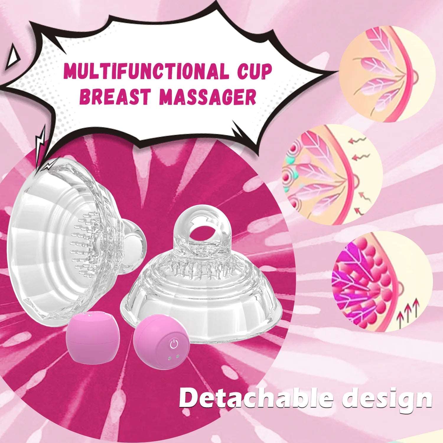 Remote-Controlled Vibration Nipple Teasers - Image 4