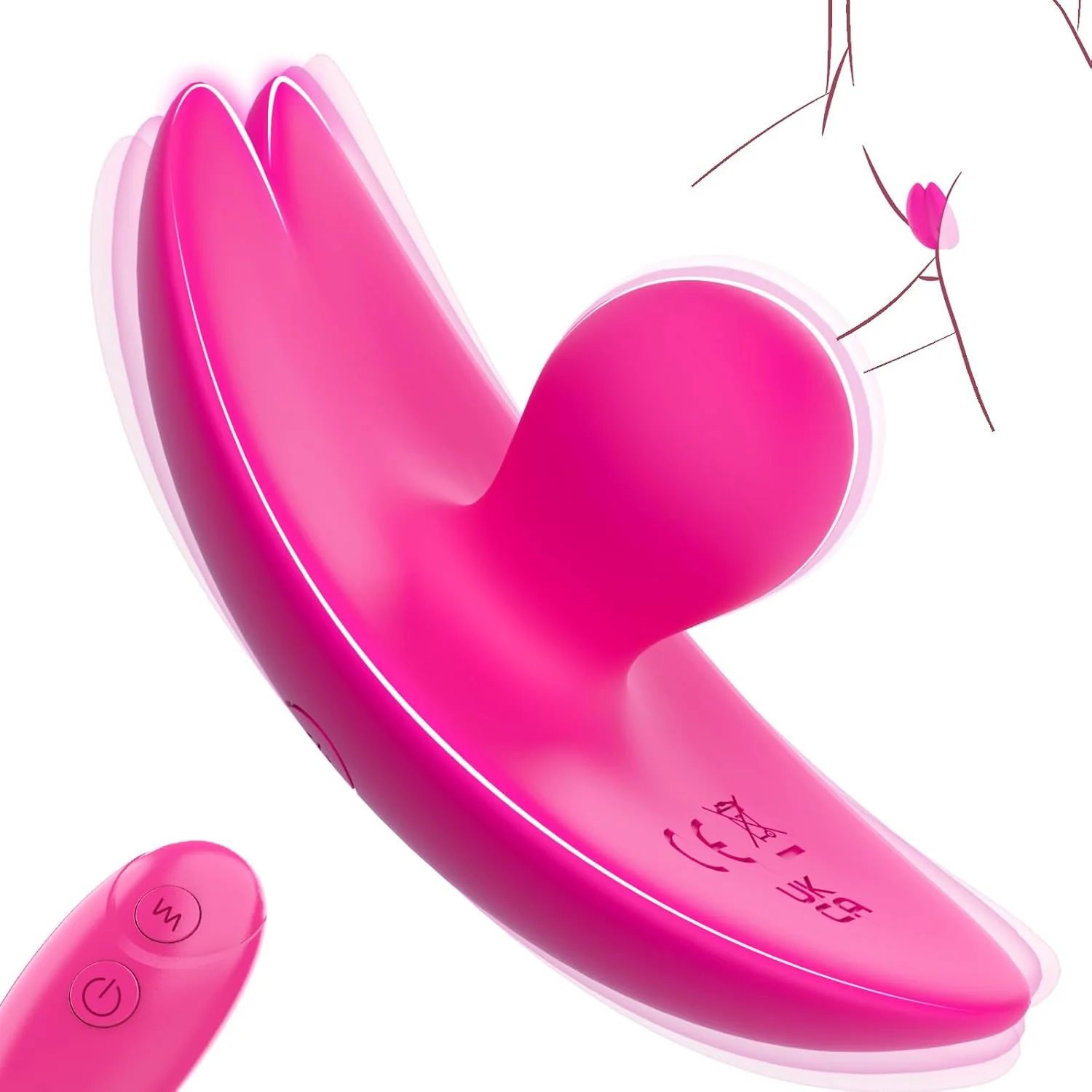 TriPulse 3-in-1 Wearable Panty Vibrator Remote Control