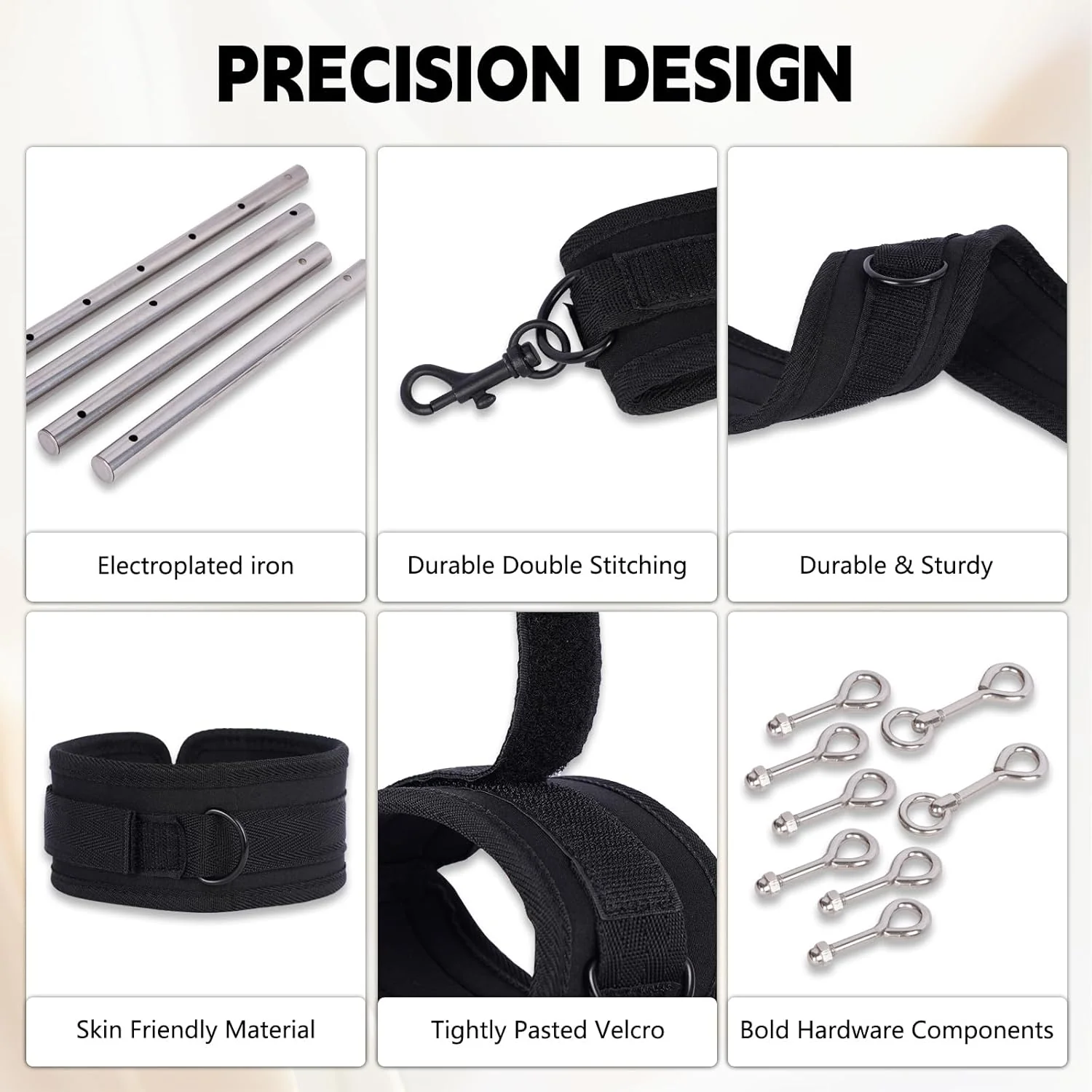 FeatherControl Feather Cuff Adjustable Spreader Bar - Image 6