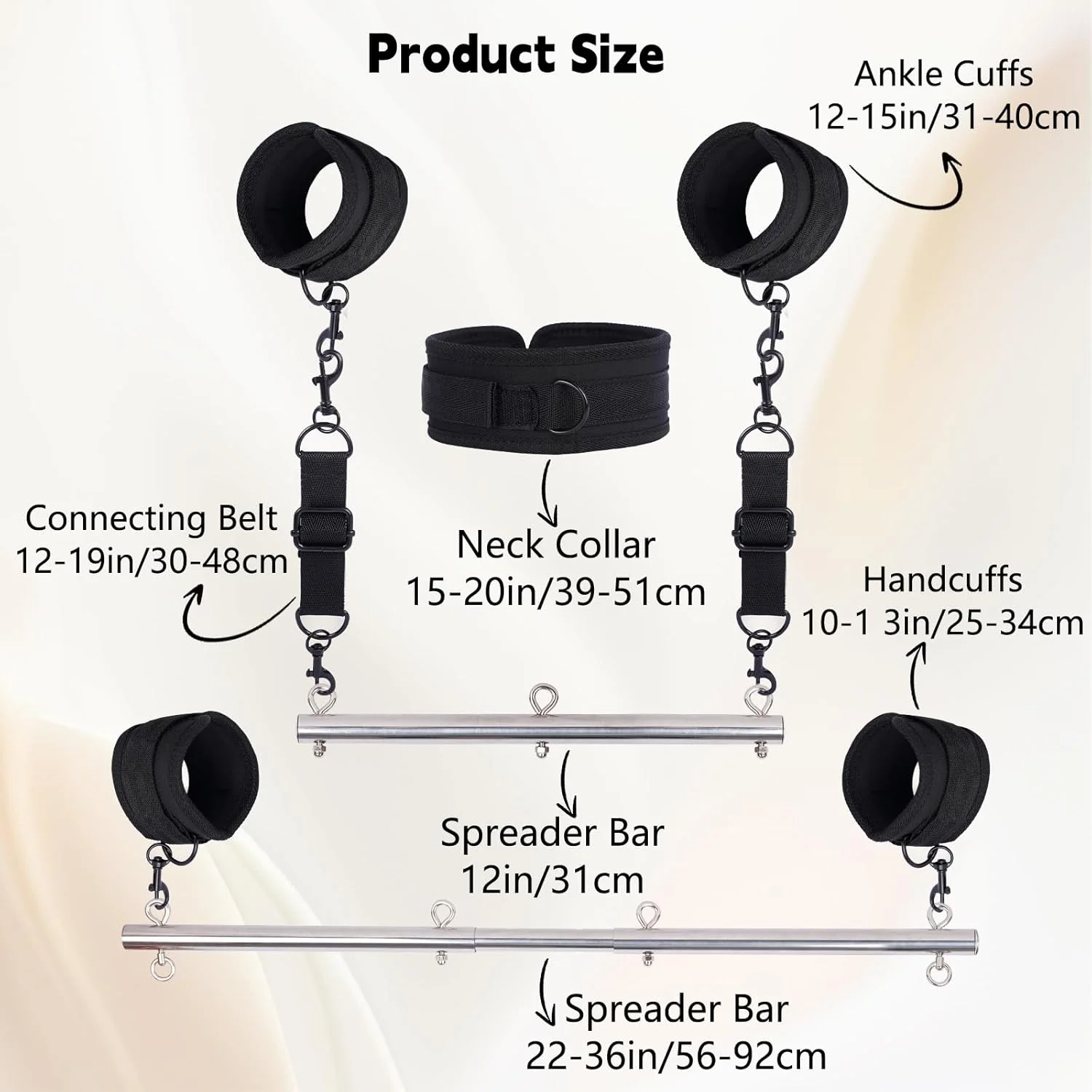 FeatherControl Feather Cuff Adjustable Spreader Bar - Image 7