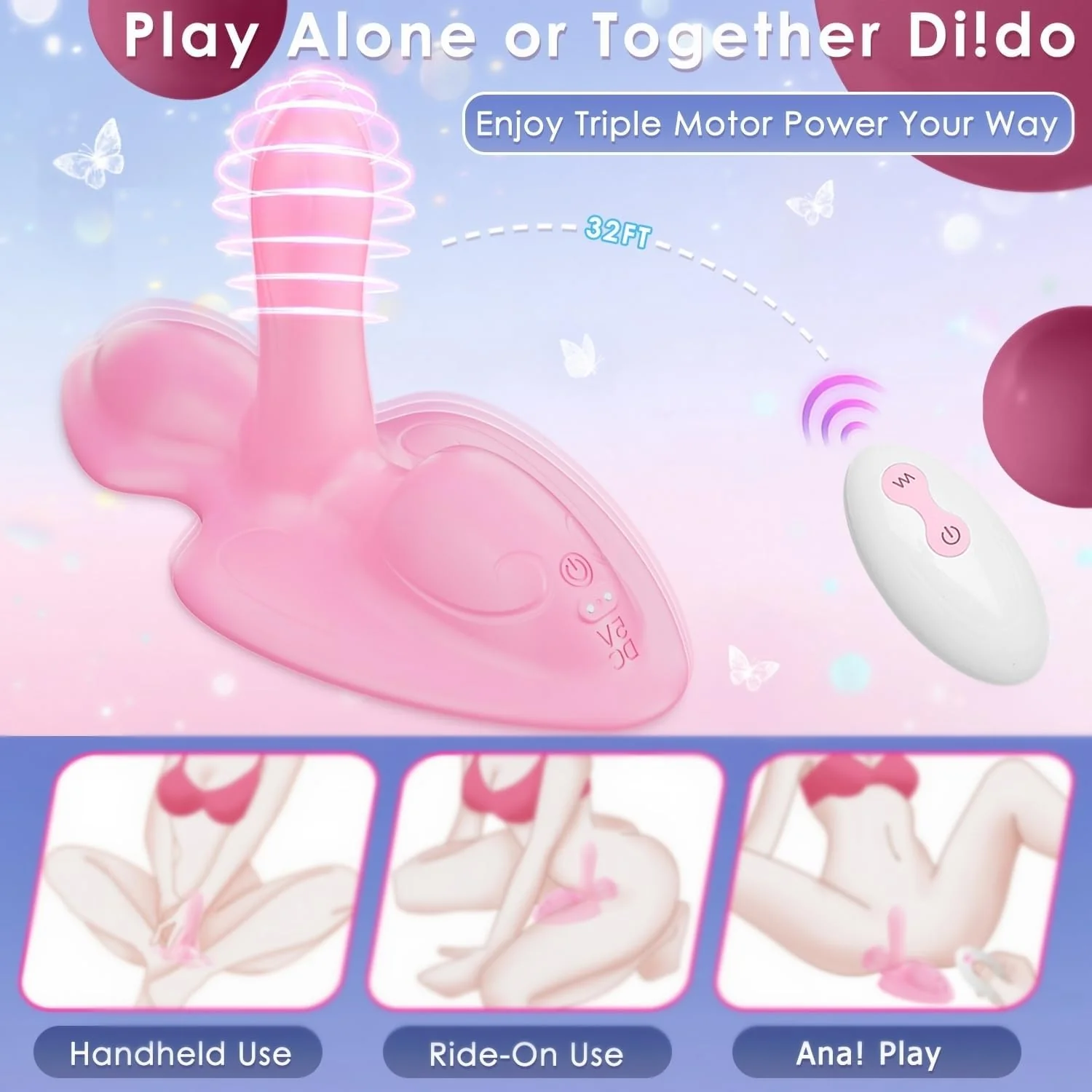MonarchRide Sit and Ride Triple Motor Dildo Machine - Image 5