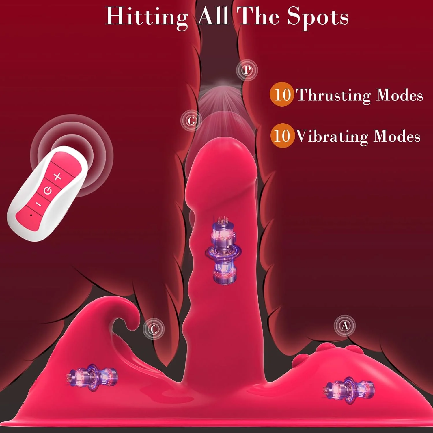 RideQueen Sit & Ride Thrusting Dildo with Remote - Image 2