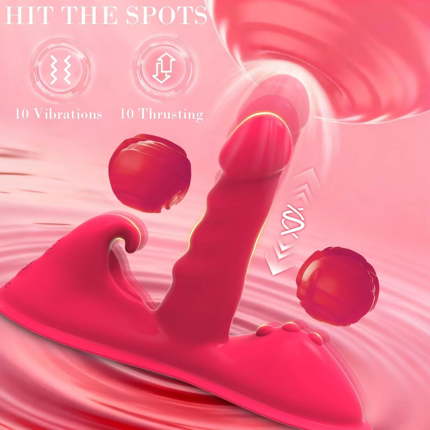 RideQueen Sit & Ride Thrusting Dildo with Remote - Image 4