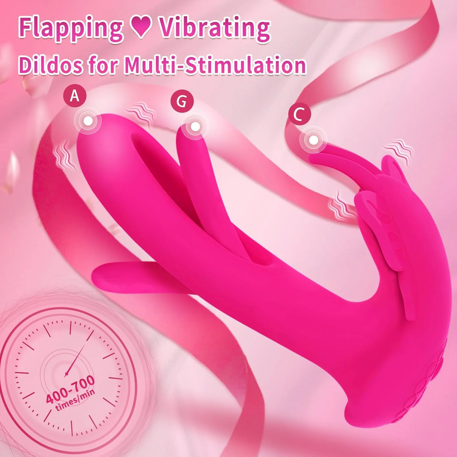 RogueFlick 3-in-1 Wearable Panty Vibrator with 9 Flapping & Vibration Modes - Image 3