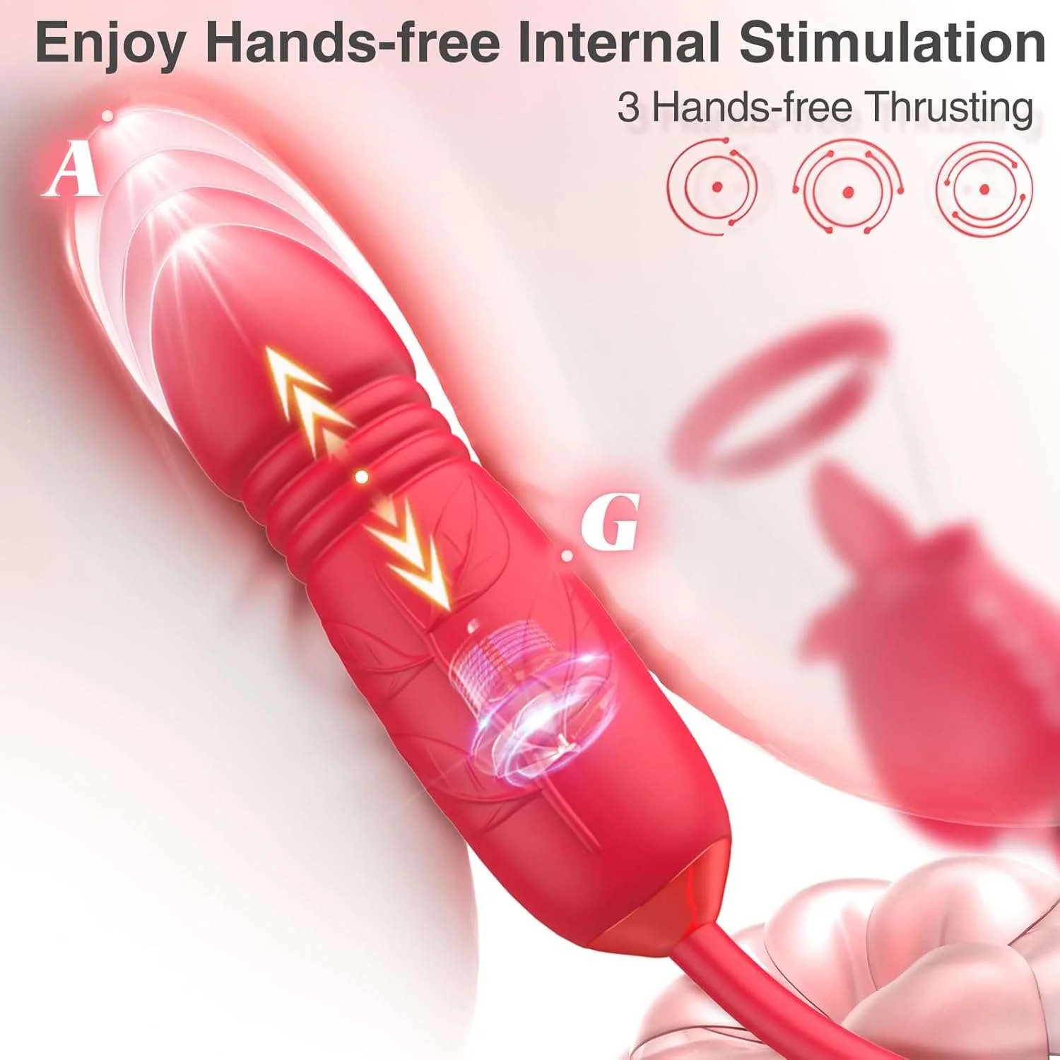 RoseBloom Clit Suction Dildo Vibrator - Image 4