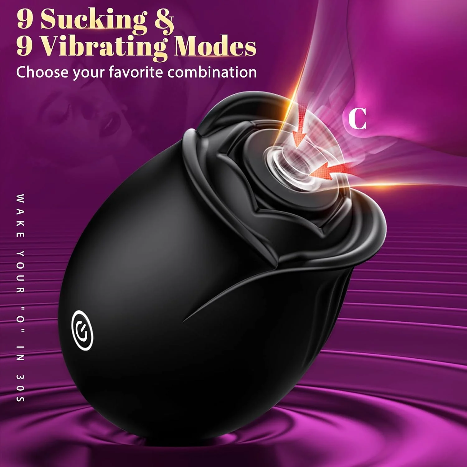 NoirelleX Rose Clit Sucker App Control 9 Modes Waterproof - Image 2