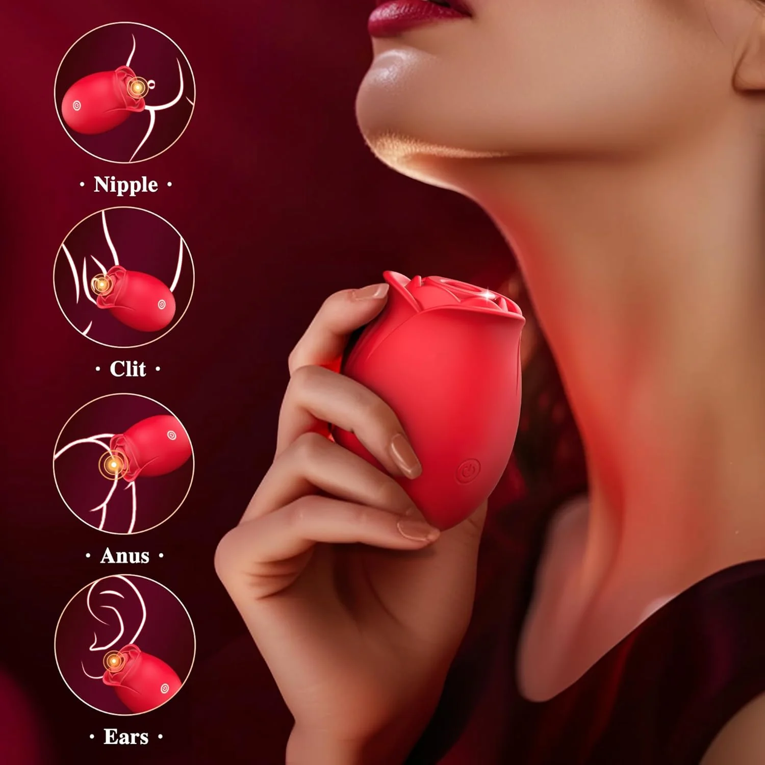 AurevynX Rose Clit Sucker App Control 9 Modes Waterproof - Image 4
