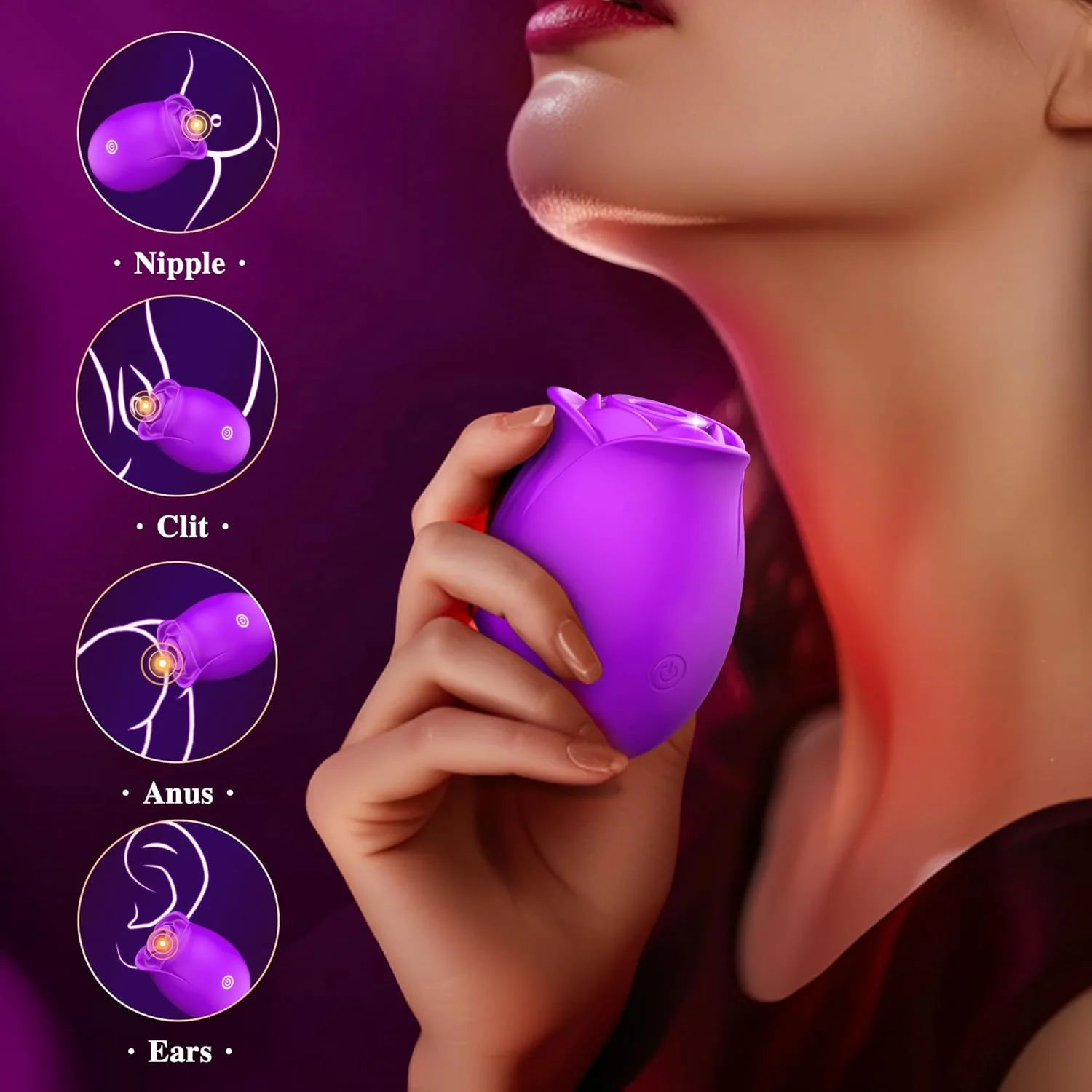 VeltrixaX Rose Clit Sucker App Control 9 Modes Waterproof - Image 4