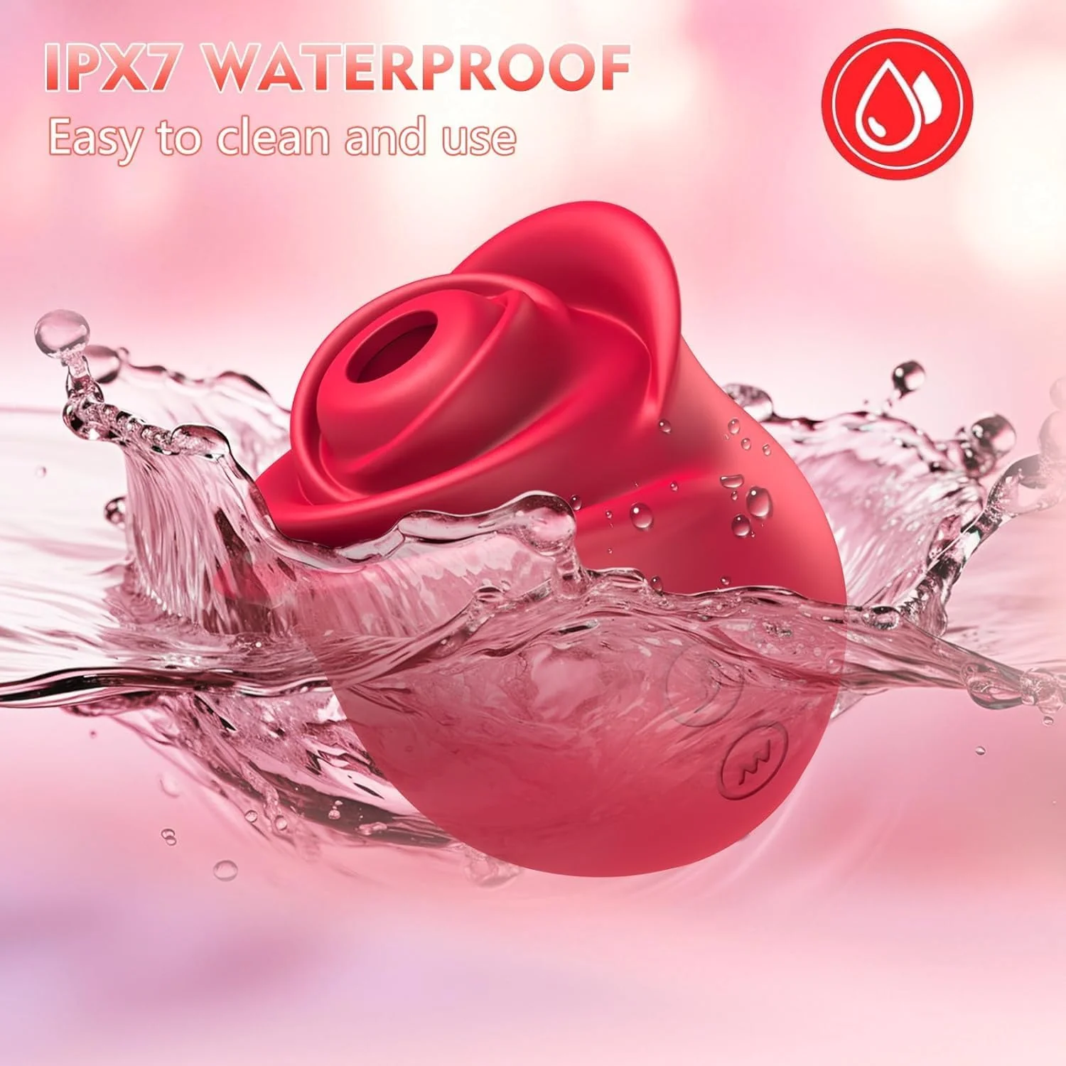 NoirévaX Rose Clit Sucker 10 Modes App Waterproof Quiet - Image 7