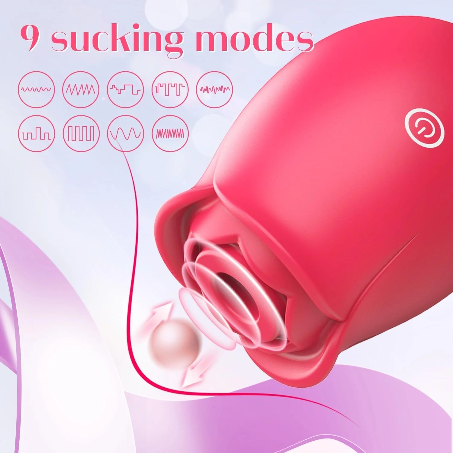 VirelleX Rose Clit Sucker App Control 9 Modes Compact - Image 2